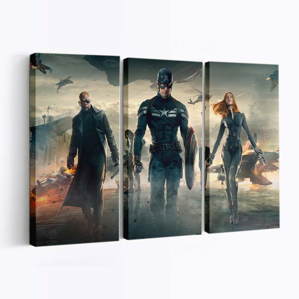 Captain America Der Wintersoldat Film Leinwandbild - Marvel Wanddeko