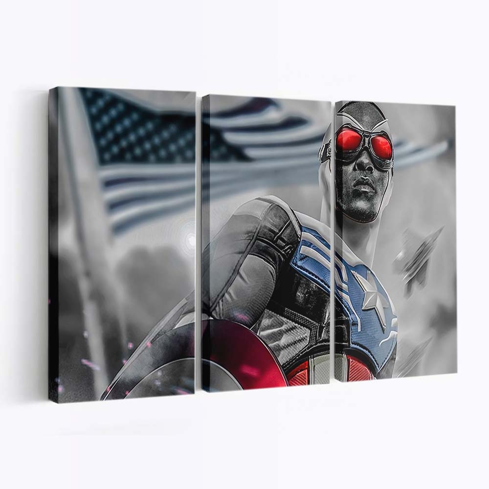 Anthony Mackie von Captain America Leinwandbild - Marvel Wanddeko