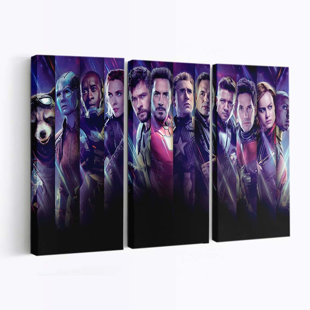 Avengers Endgame Collage Leinwandbild - Marvel Wanddeko