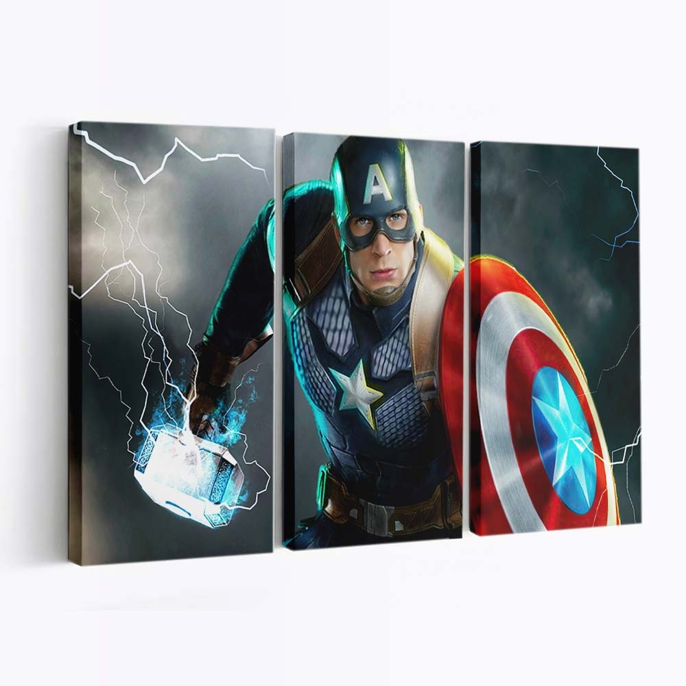 Avengers Endgame Captain Amerika Leinwandbild - Marvel Wanddeko