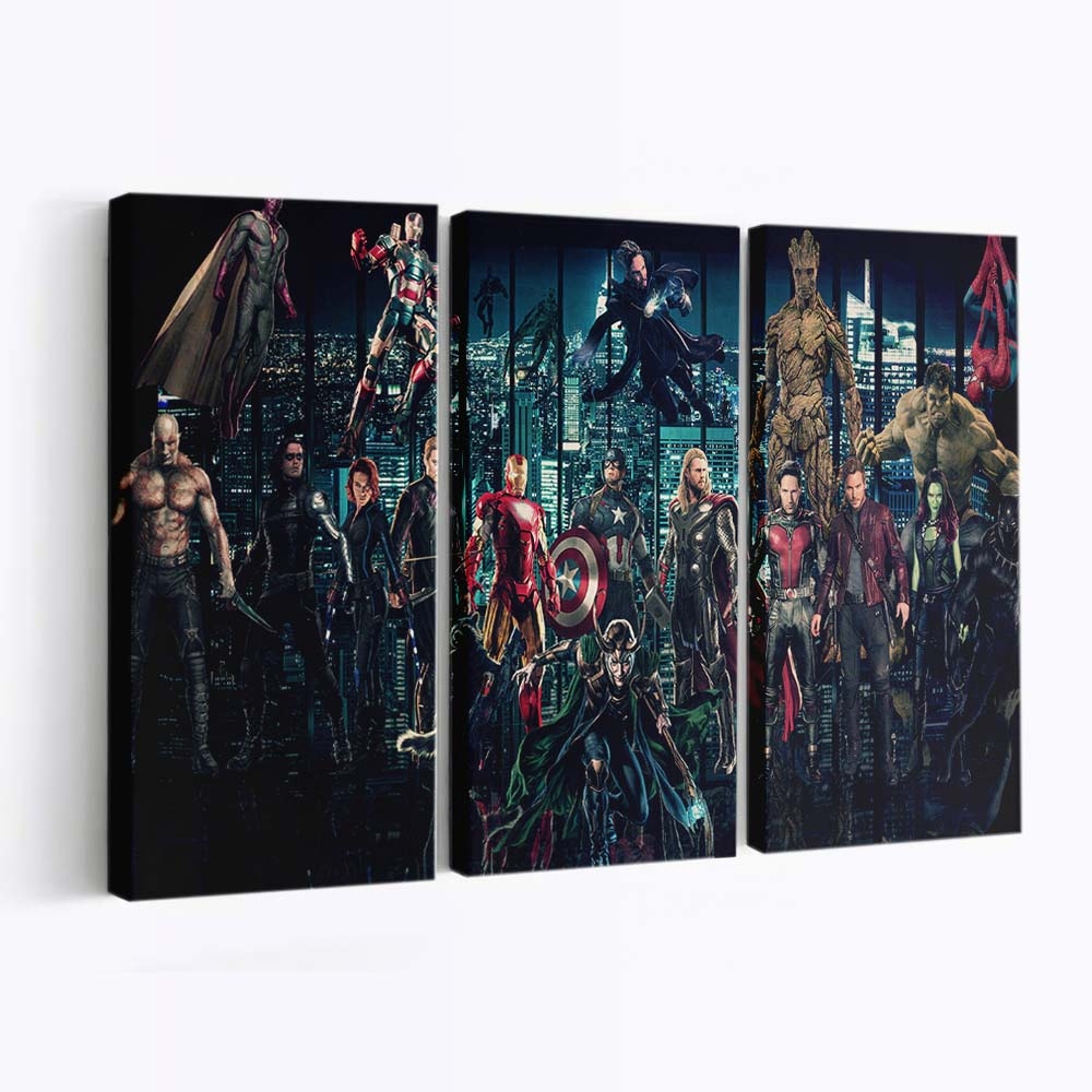 Avengers Unendlicher Krieg 2018 Superhelden Leinwandbild - Marvel Wanddeko