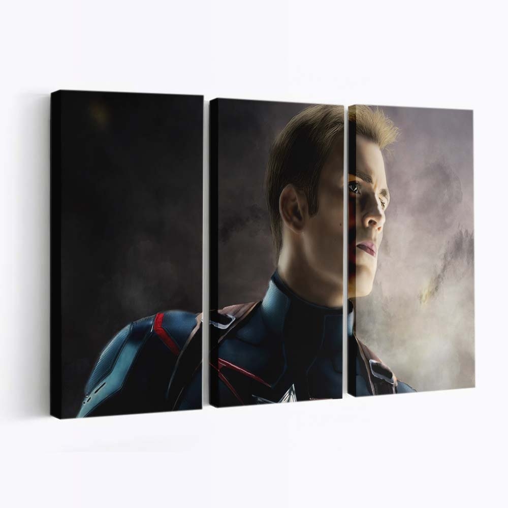Captain Amerika Kunst 3 Leinwandbild - Marvel Wanddeko