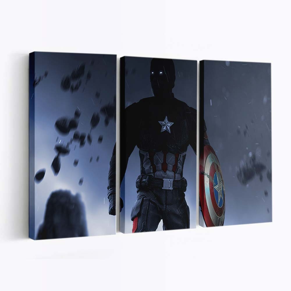 Captain Amerika Nach dem Sturm Leinwandbild - Marvel Wanddeko