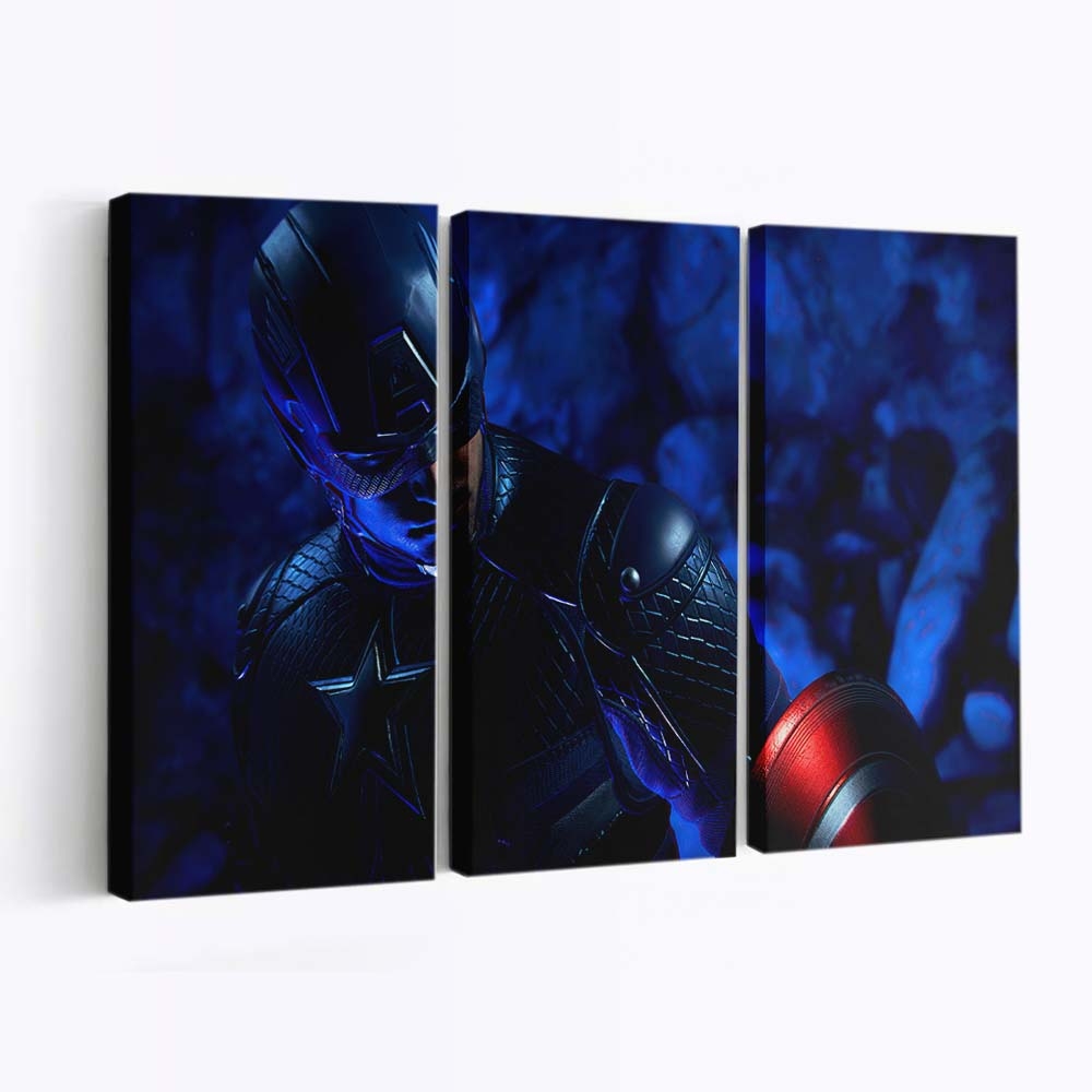 Captain Amerika in Marvels Avengers Leinwandbild - Marvel Wanddeko