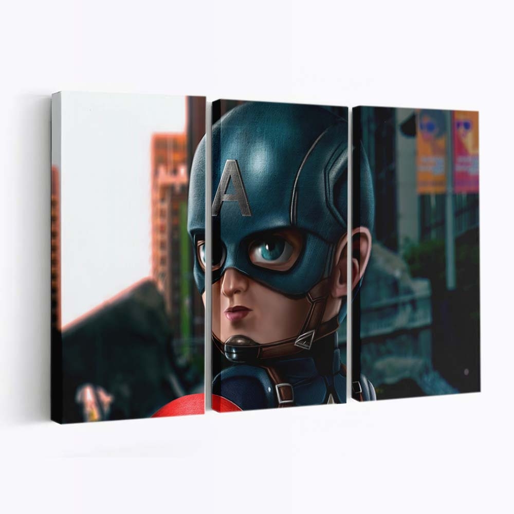 Hauptmann Amerika Mini Leinwandbild - Marvel Wanddeko