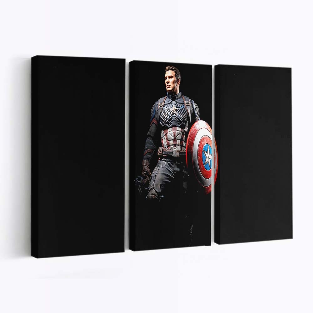 Captain America Bereit Leinwandbild - Marvel Wanddeko