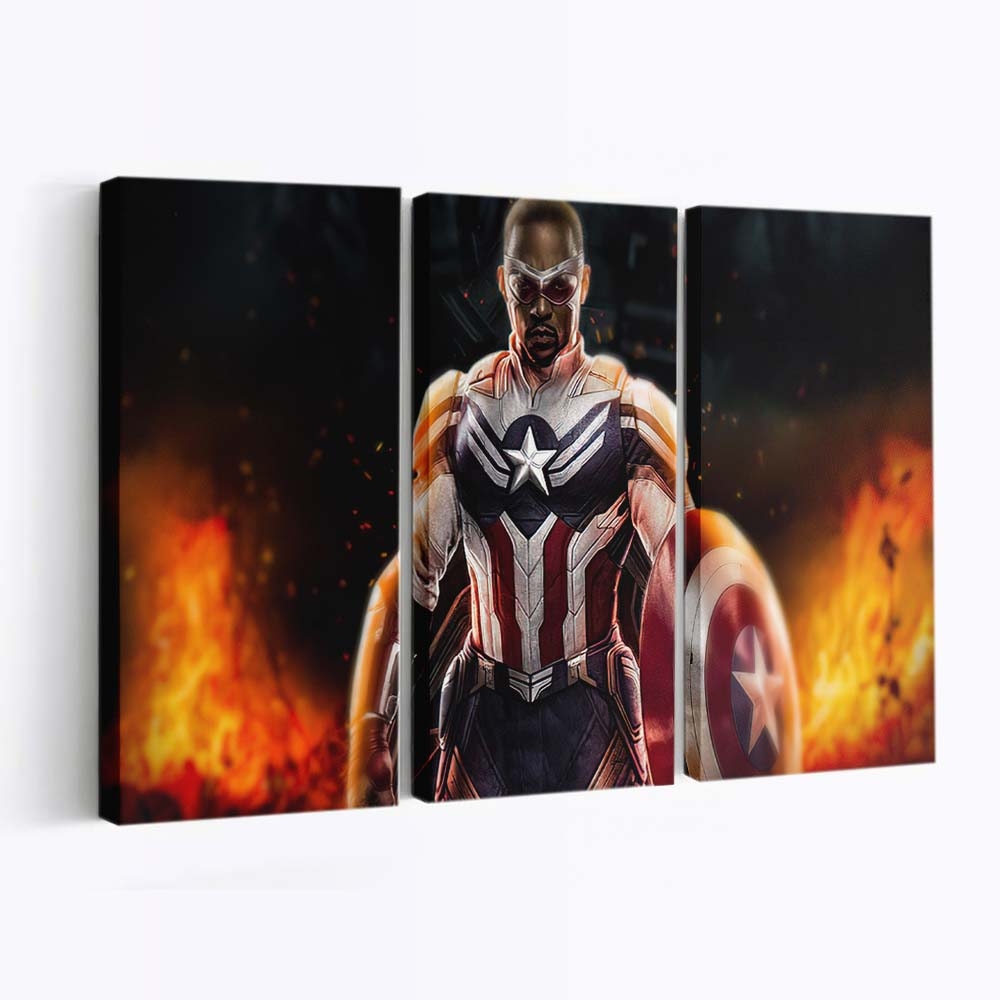 Hauptmann Amerika Sam Wilson Leinwandbild - Marvel Wanddeko
