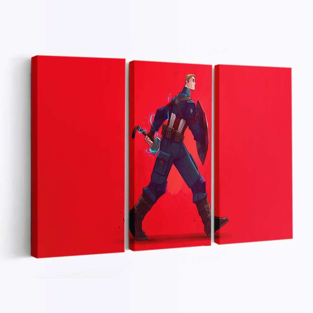 Captain America Wächter der Freiheit Leinwandbild - Marvel Wanddeko