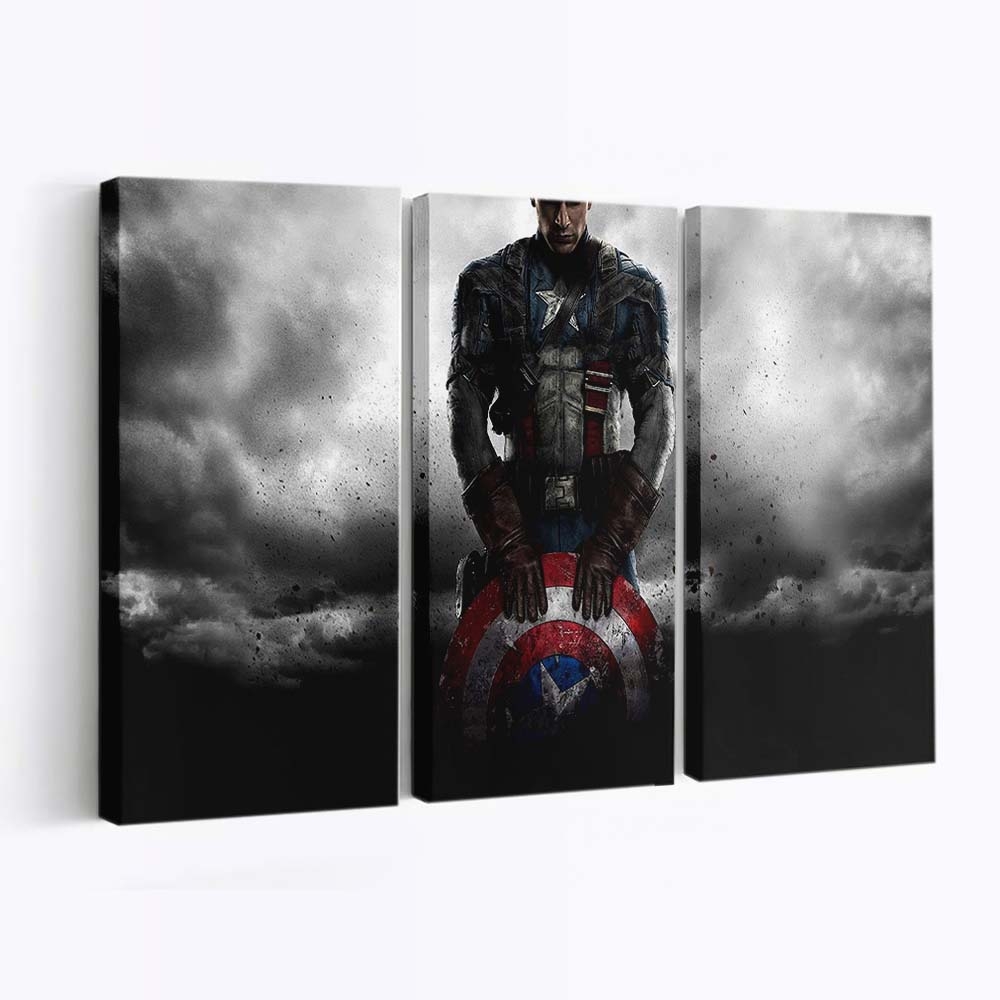 Hauptmann Amerika Steve Rogers Leinwandbild - Marvel Wanddeko
