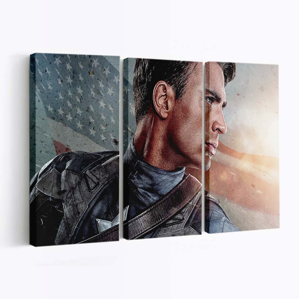 Captain Amerika Der erste Rächer 20 Leinwandbild - Marvel Wanddeko