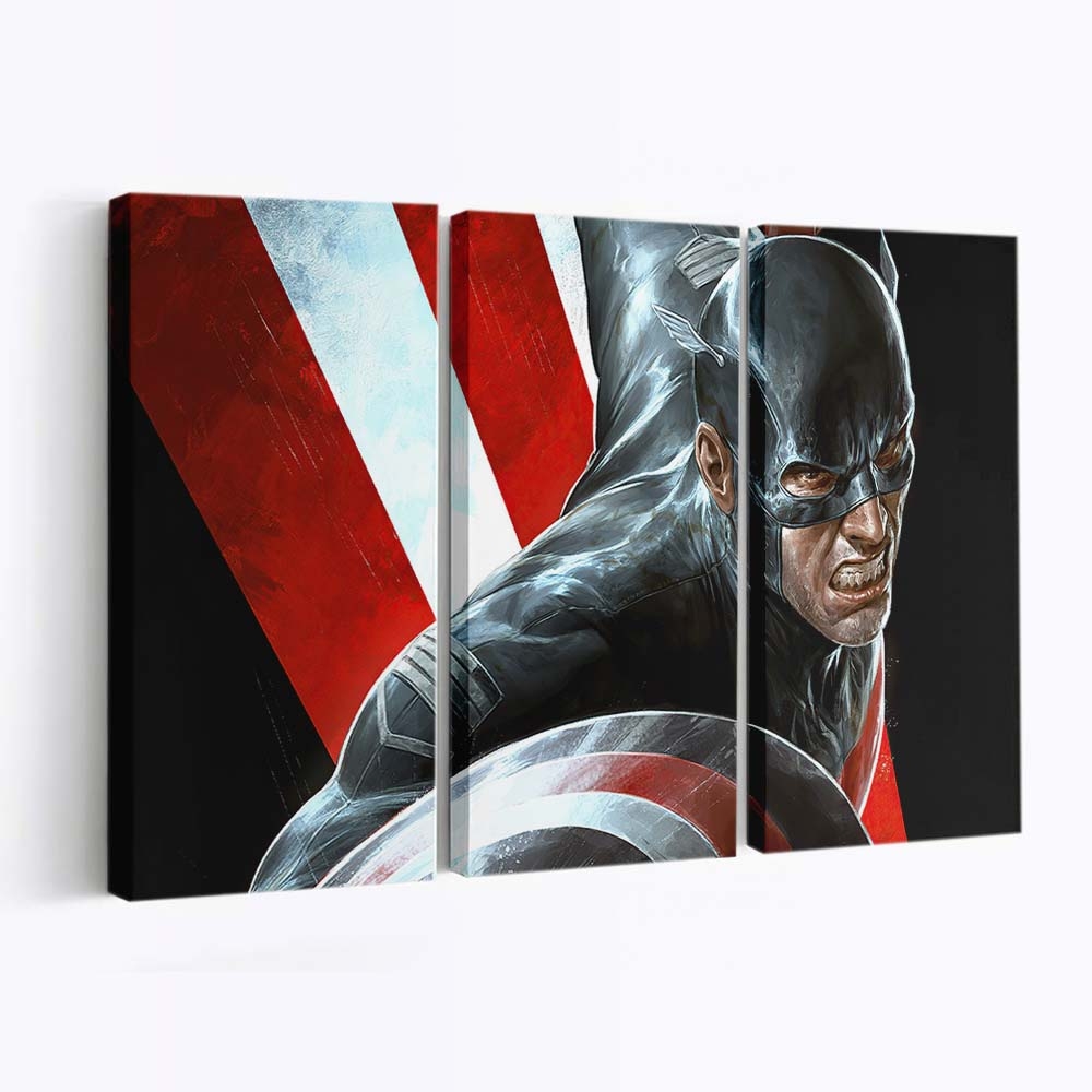Captain America Der US-Agent Leinwandbild - Marvel Wanddeko