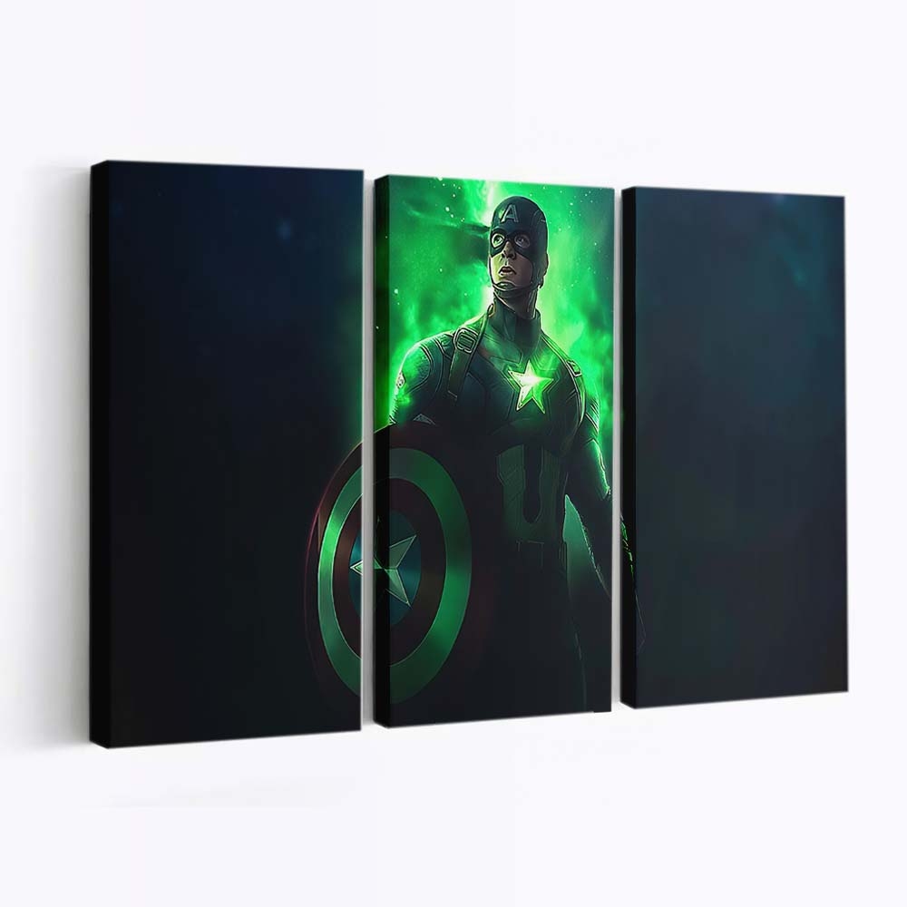 Captain Amerikas Zeitstein Leinwandbild - Marvel Wanddeko