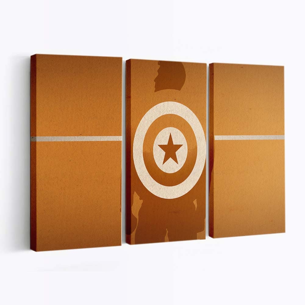 Captain Amerika Wand Hintergrund Leinwandbild - Marvel Wanddeko