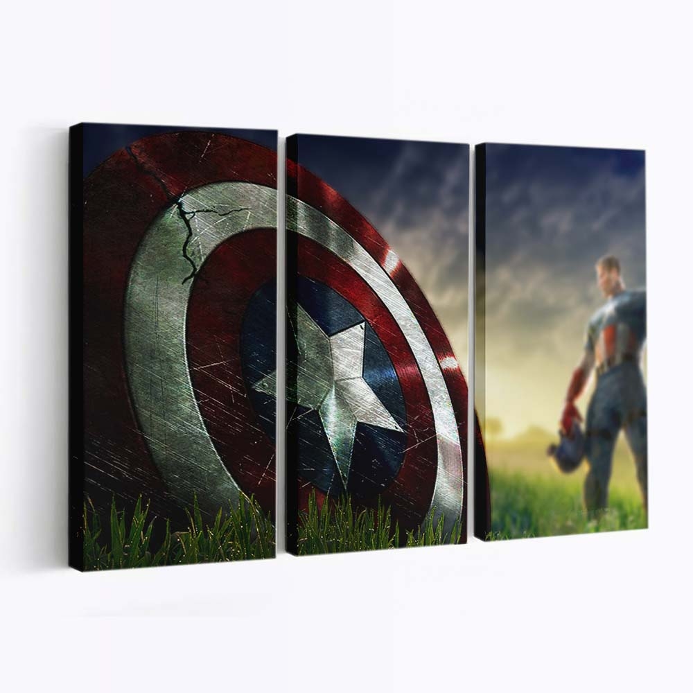 Fortnite Captain Amerika Leinwandbild - Marvel Wanddeko