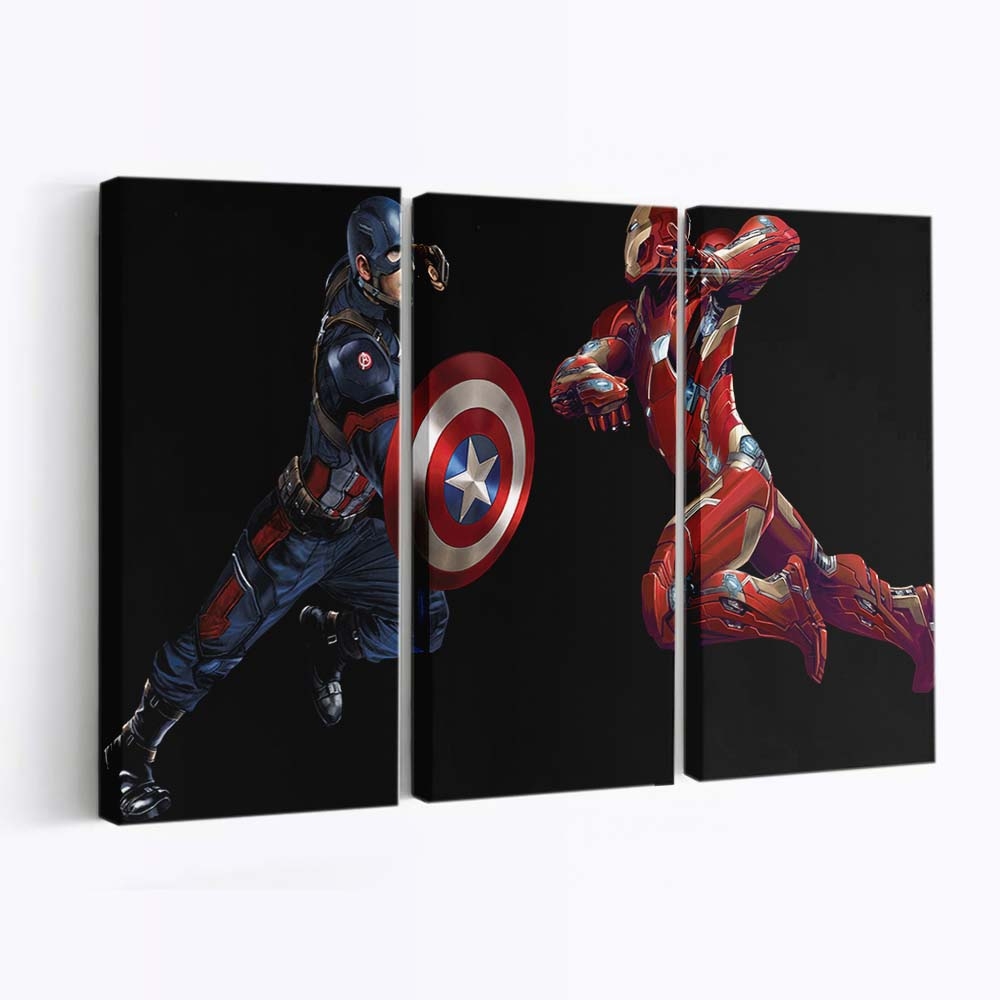 Eisenmann Captain Amerika Leinwandbild - Marvel Wanddeko