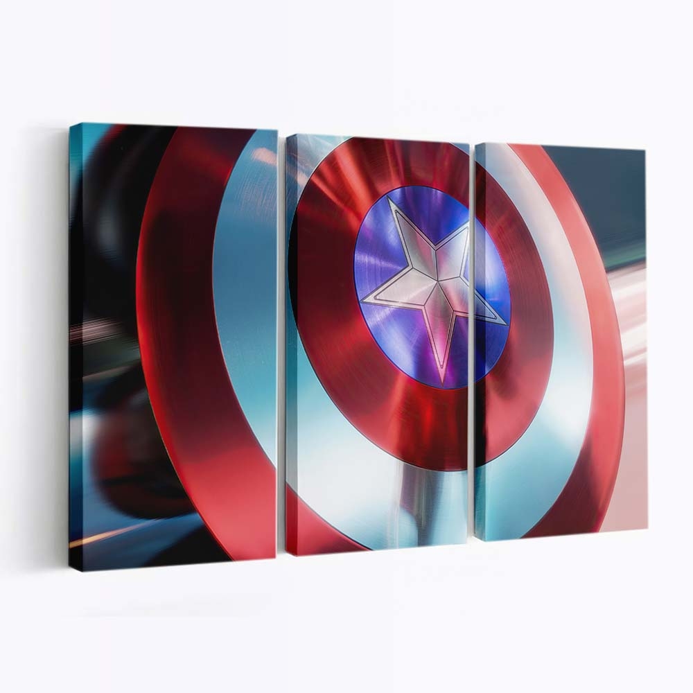 Marvel Legenden Captain America Schild Leinwandbild - Marvel Wanddeko