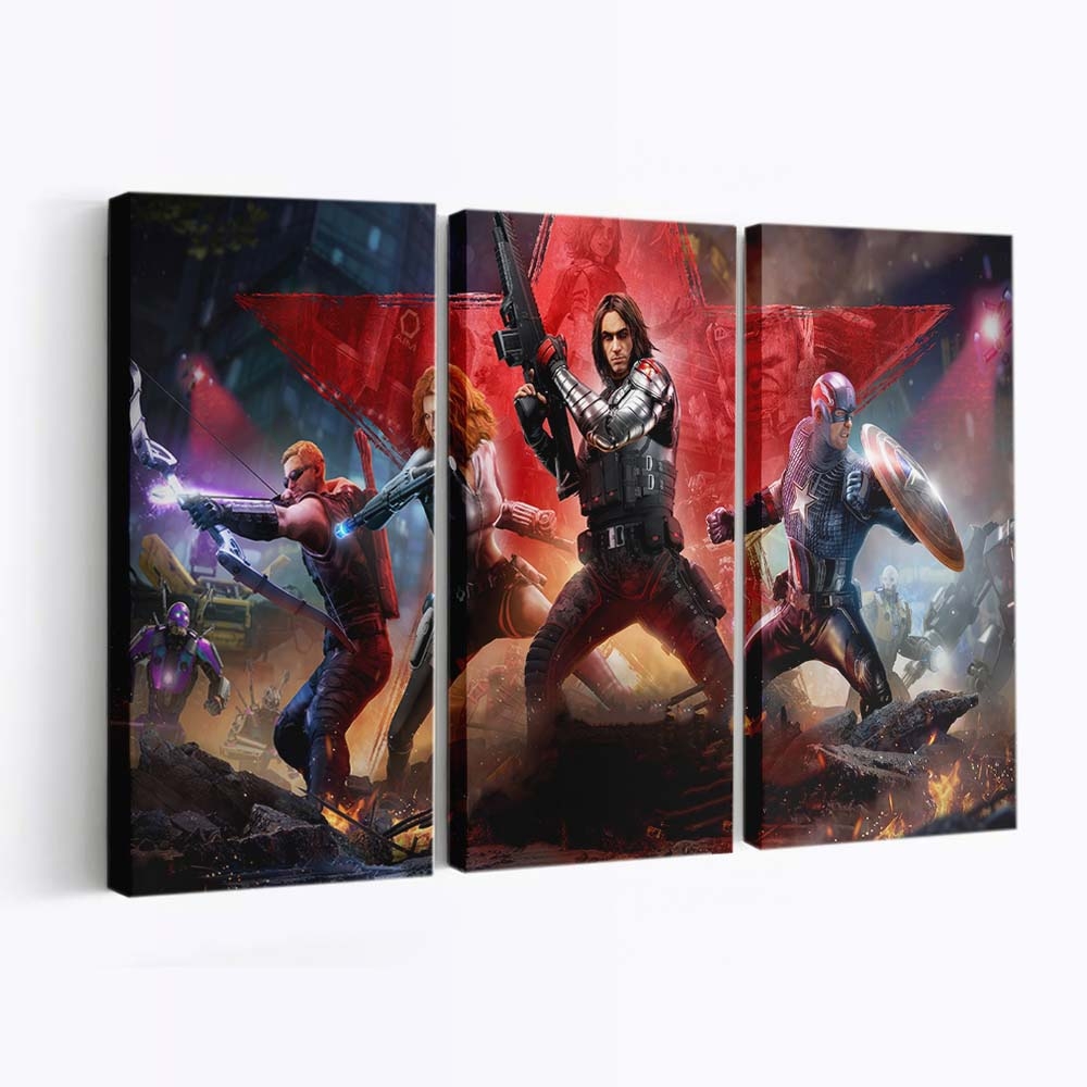 Marvels Avengers Assemble Leinwandbild - Marvel Wanddeko