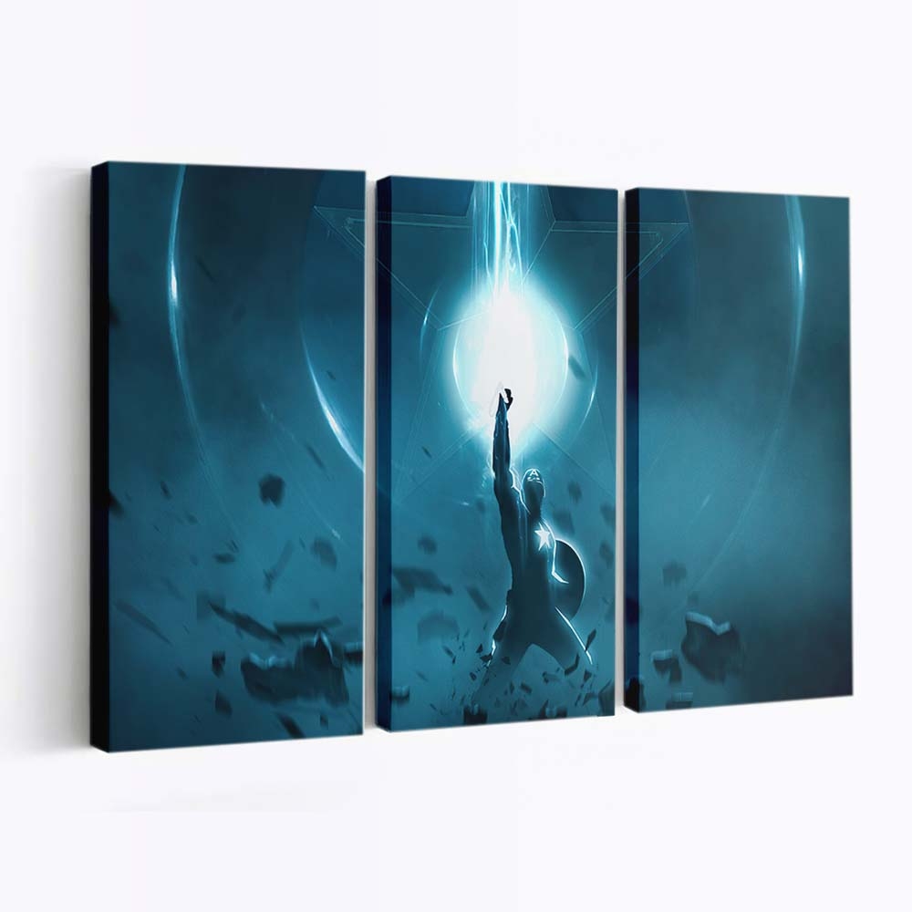 Mächtiger Captain America Leinwandbild - Marvel Wanddeko