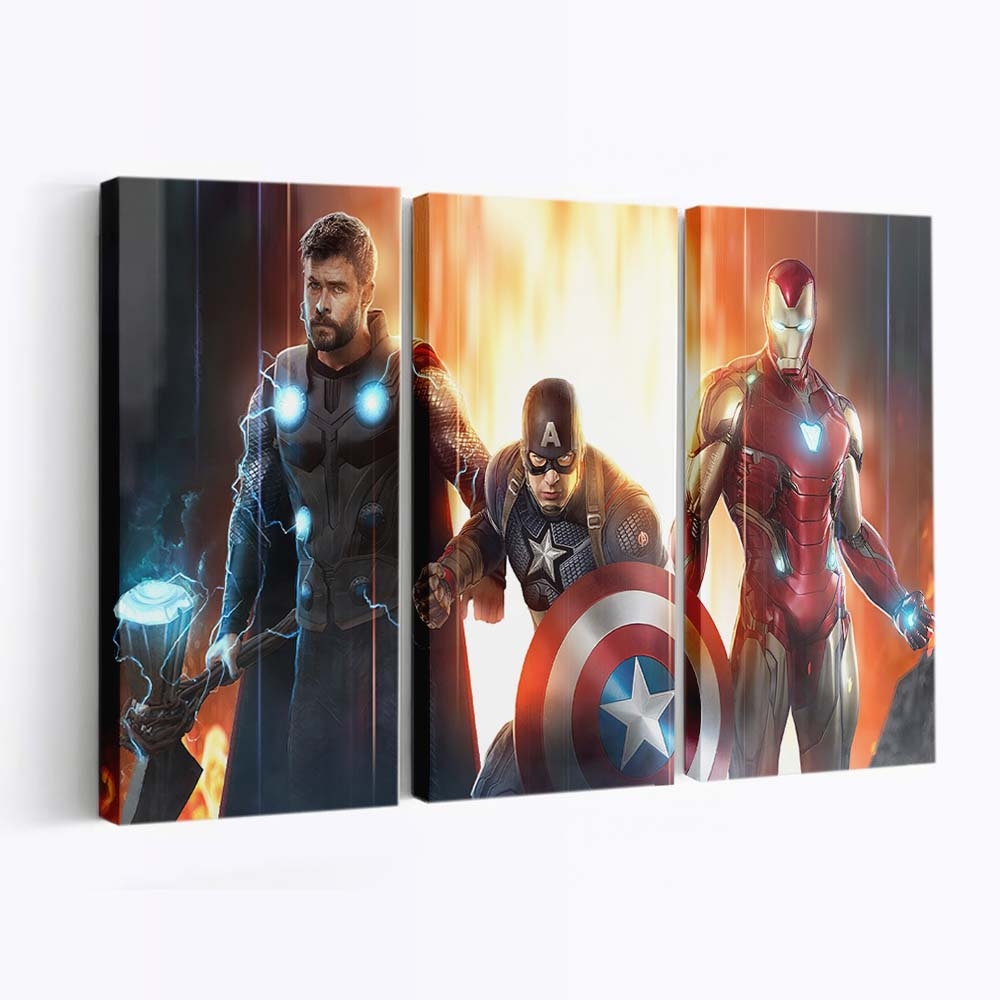 Die Dreieinigkeit art Leinwandbild - Marvel Wanddeko