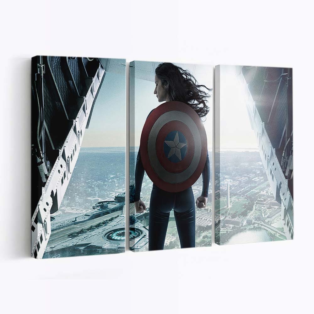 Der Wintersoldat Mädchen Cosplay Leinwandbild - Marvel Wanddeko