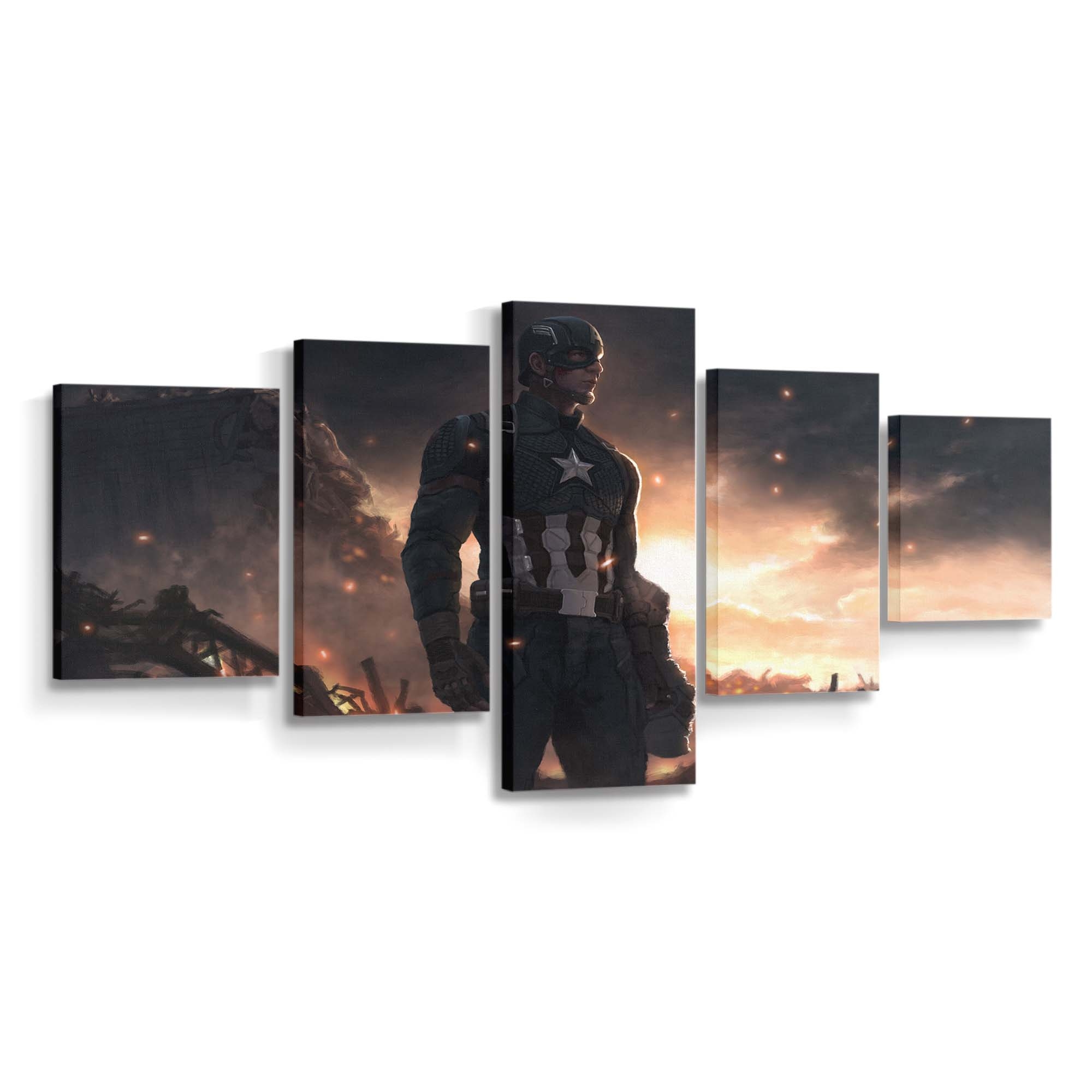 Captain Amerika 2020 Kunstwerk Leinwandbild - Marvel Wanddeko