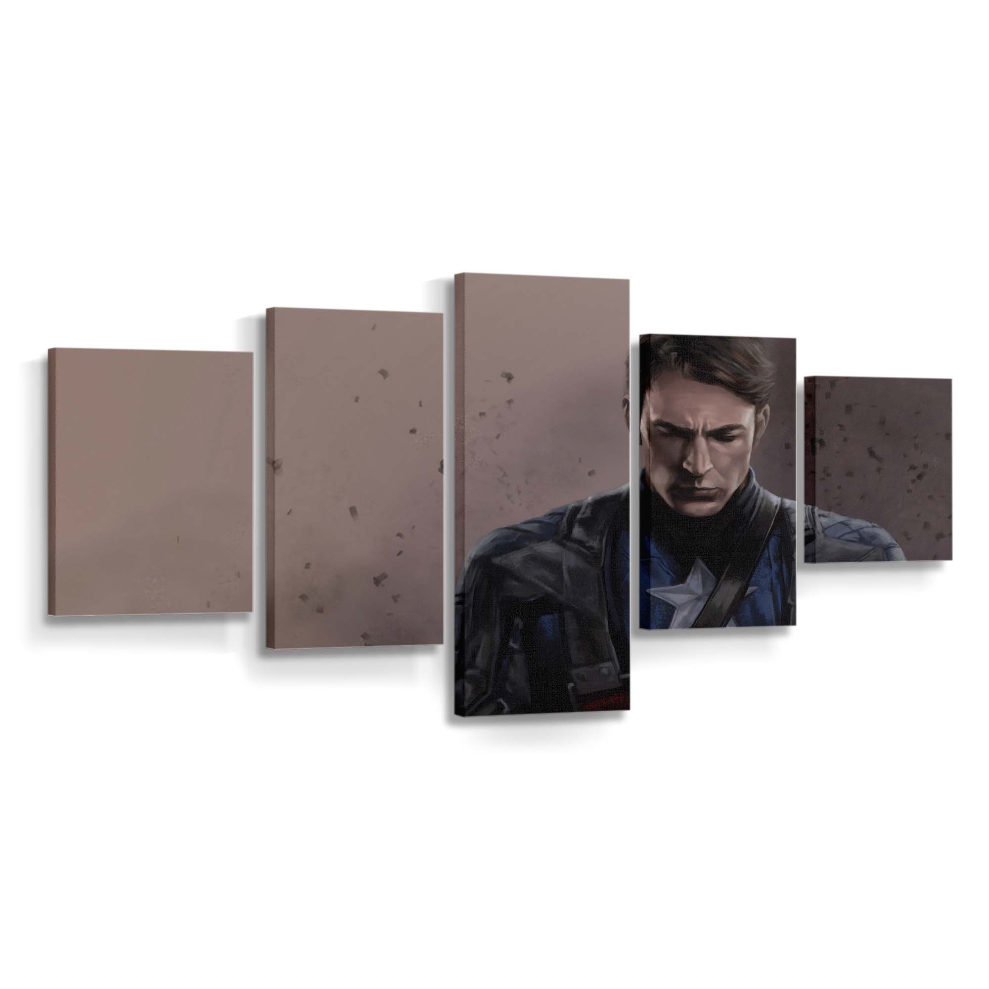 Captain Amerika Kunst Leinwandbild - Marvel Wanddeko