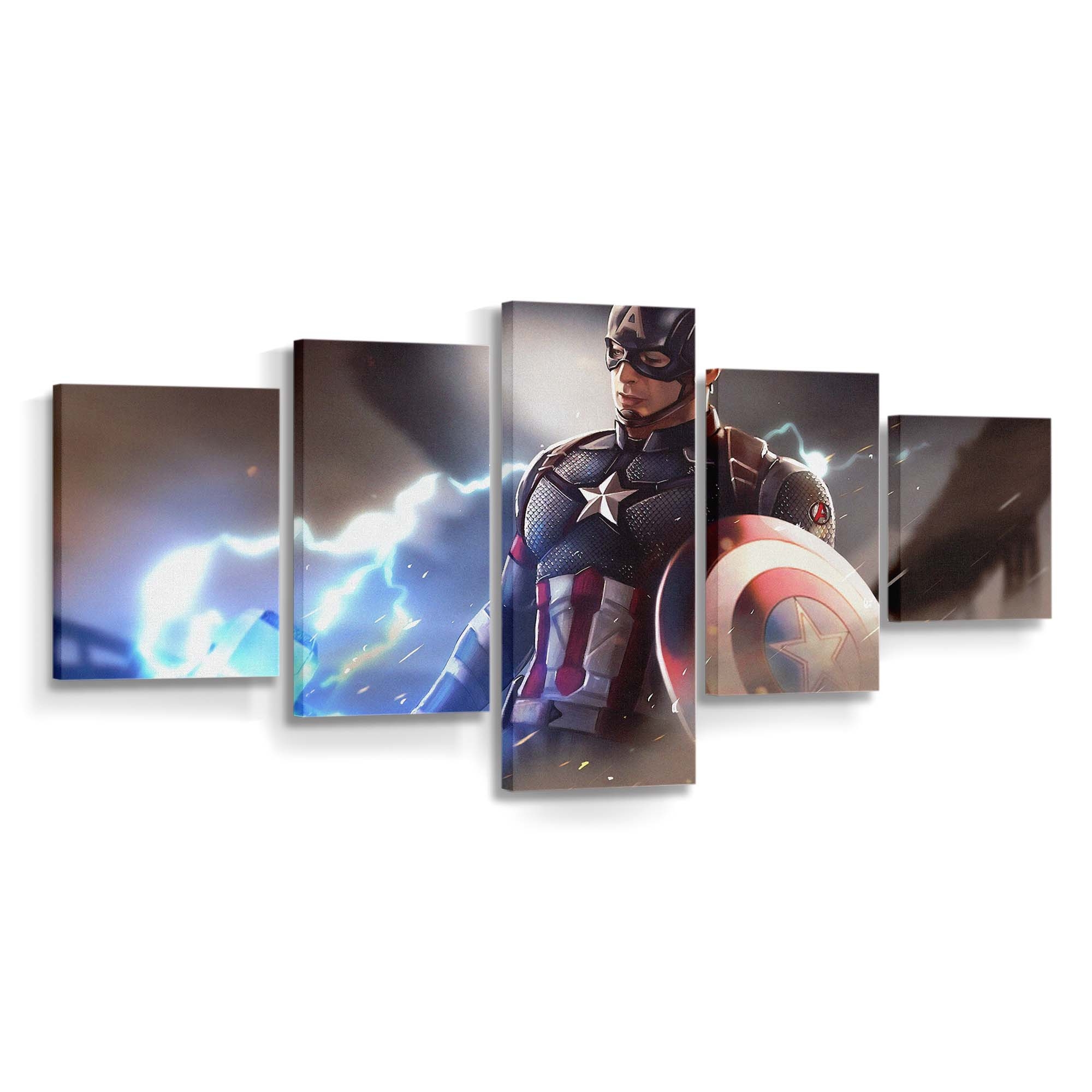 Captain Amerika Kunstwerk Leinwandbild - Marvel Wanddeko