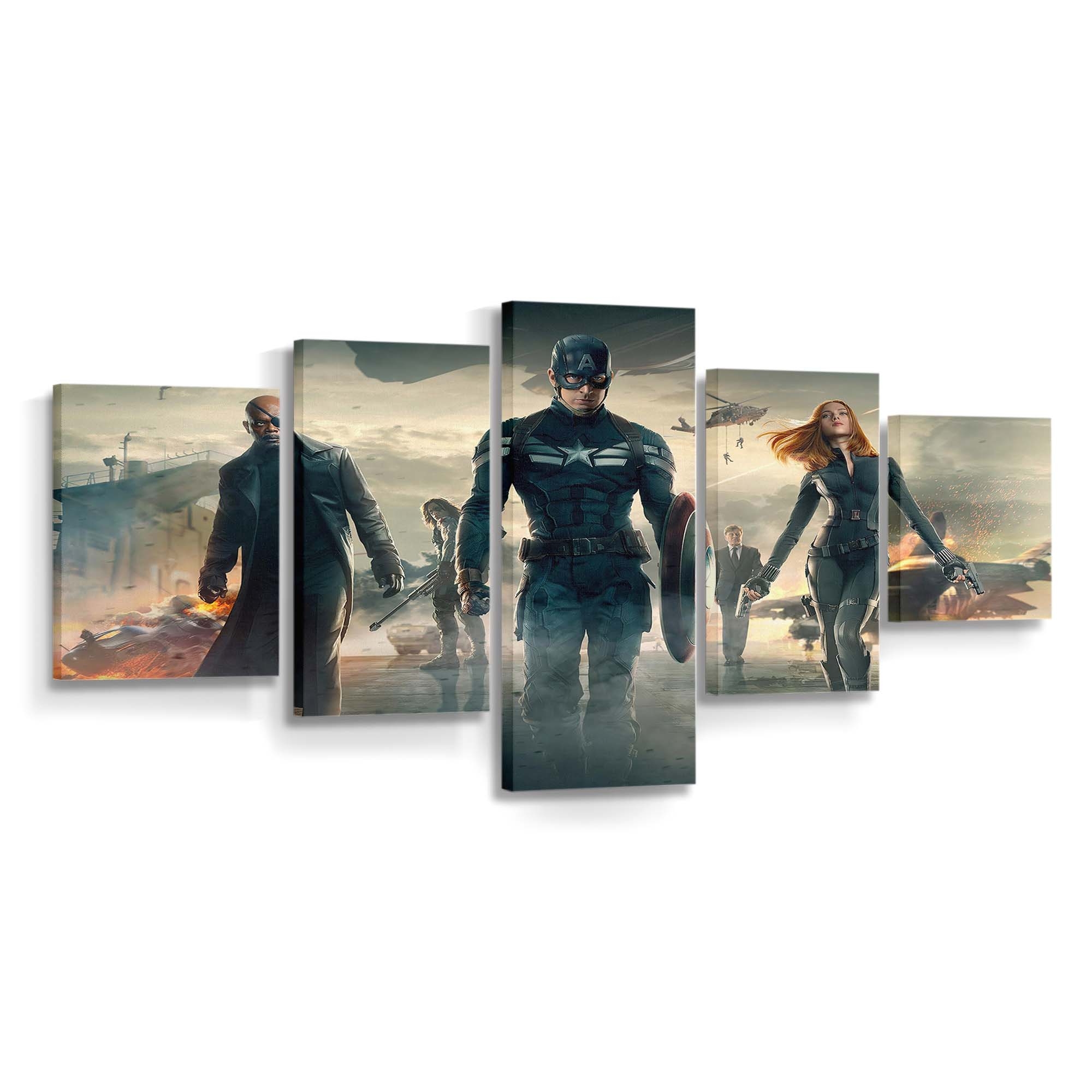 Captain America Der Wintersoldat Film Leinwandbild - Marvel Wanddeko