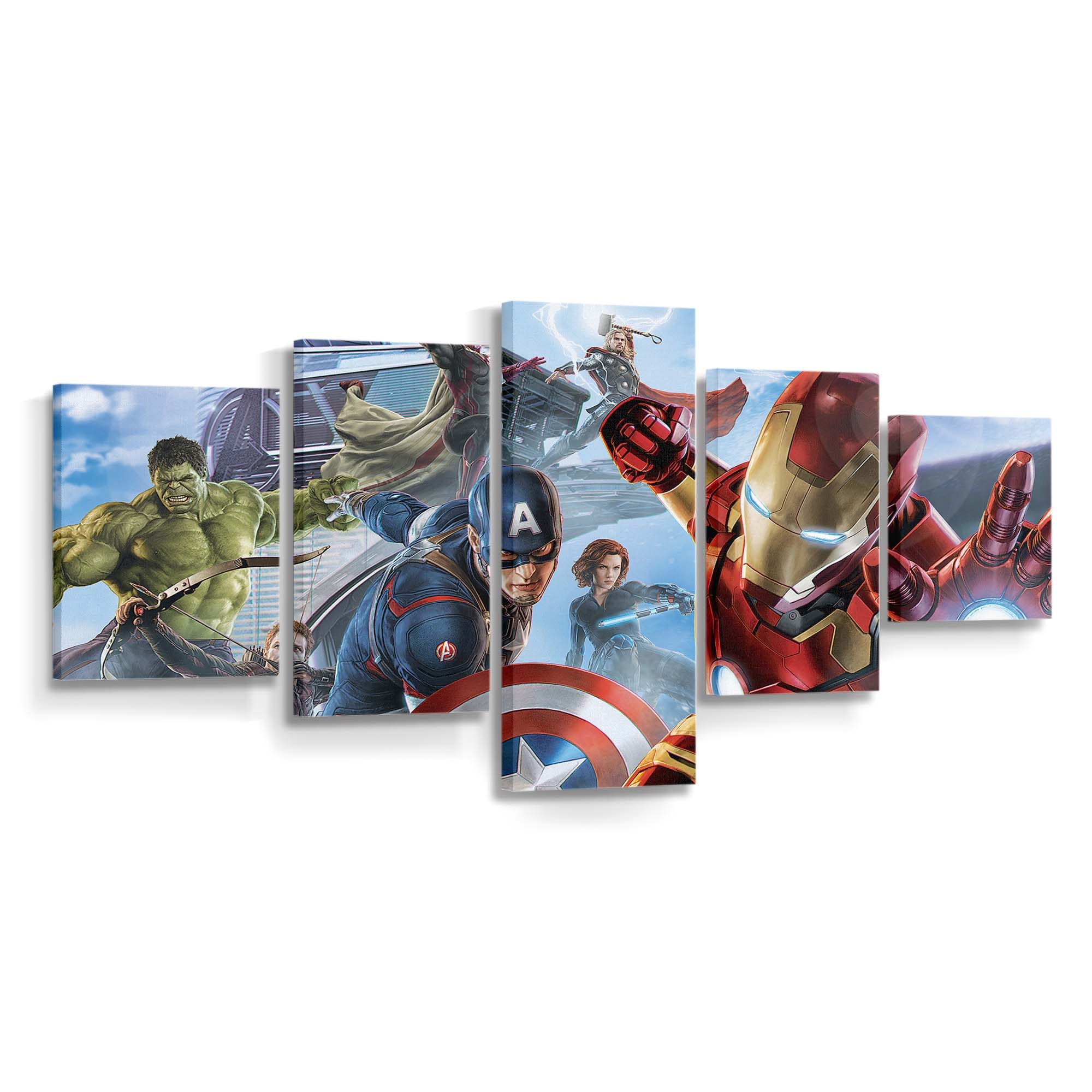 Avengers Artwork Leinwandbild - Marvel Wanddeko