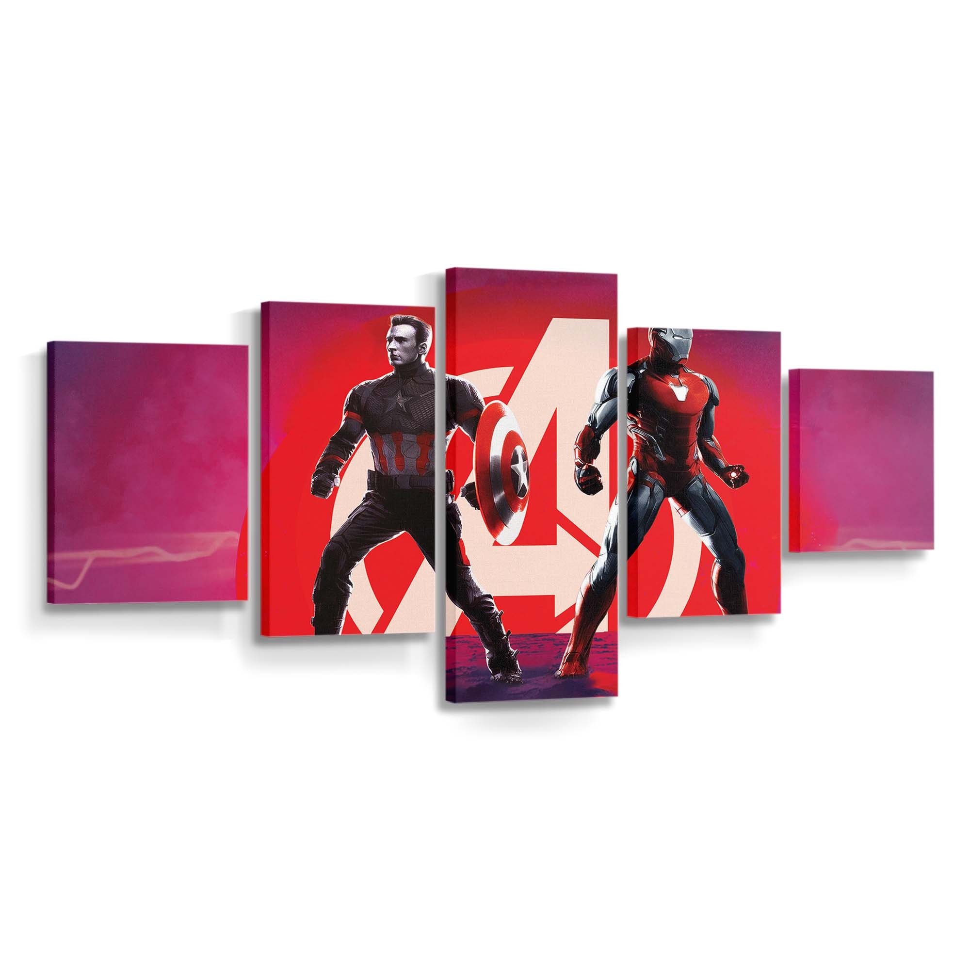 Avengers Endgame Tony und Captain America Leinwandbild - Marvel Wanddeko