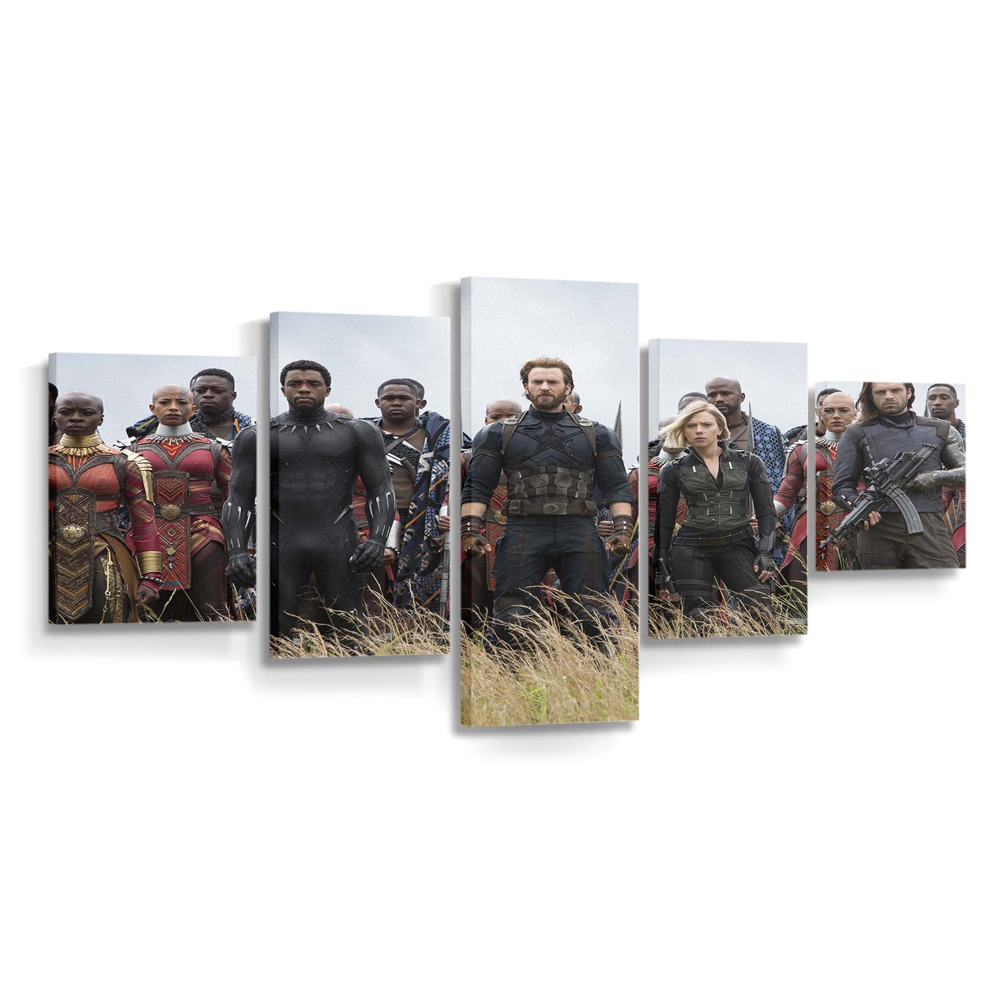 Avengers Infinity War Team in Wakanda Leinwandbild - Marvel Wanddeko