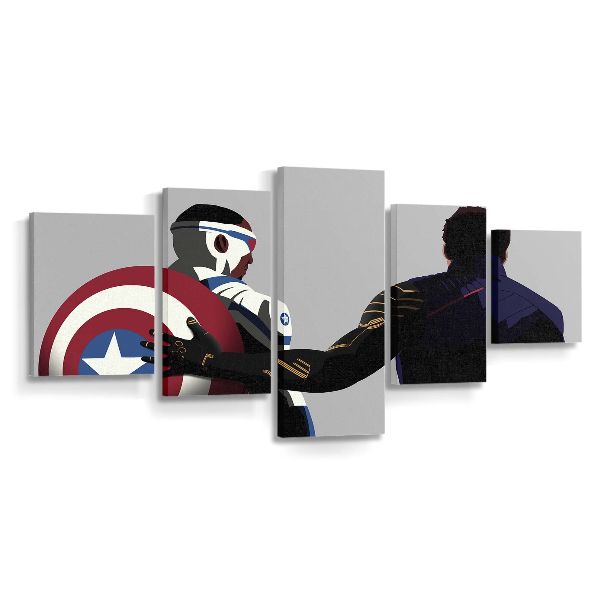 Buck und Steve Leinwandbild - Marvel Wanddeko