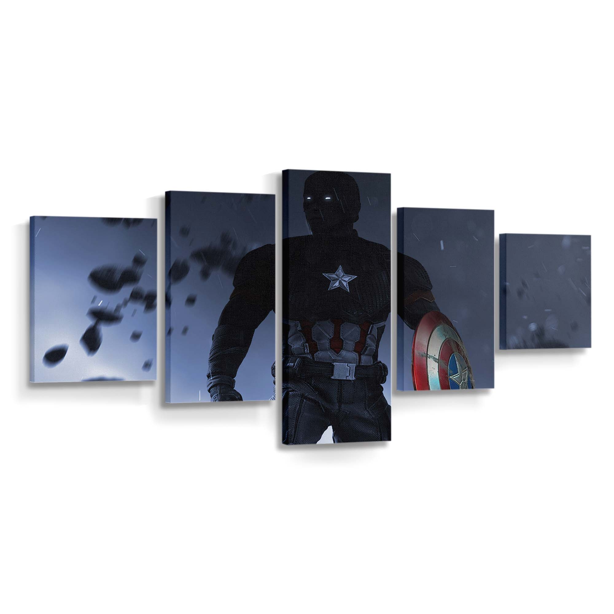Captain Amerika Nach dem Sturm Leinwandbild - Marvel Wanddeko