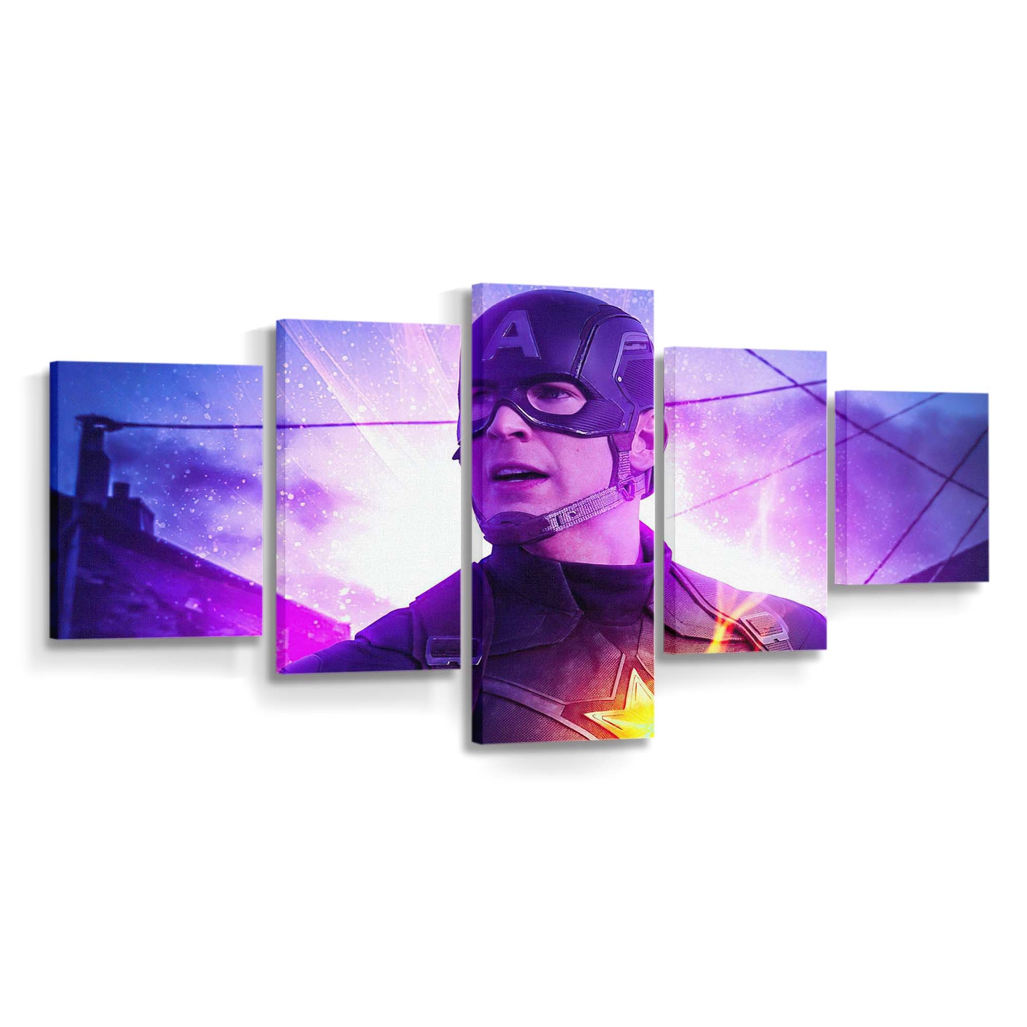 Captain America Bürgerkrieg Fanart Leinwandbild - Marvel Wanddeko