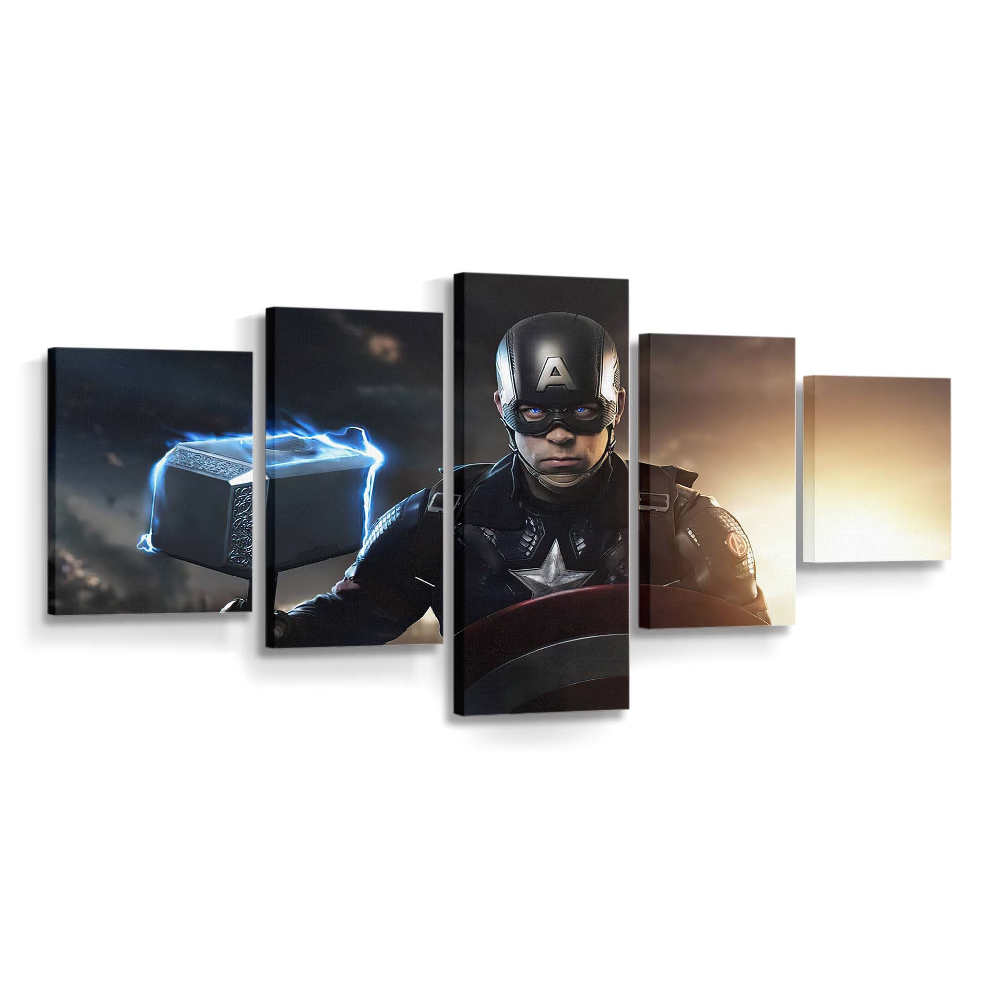 Captain America Cosplay Mädchen Leinwandbild - Marvel Wanddeko