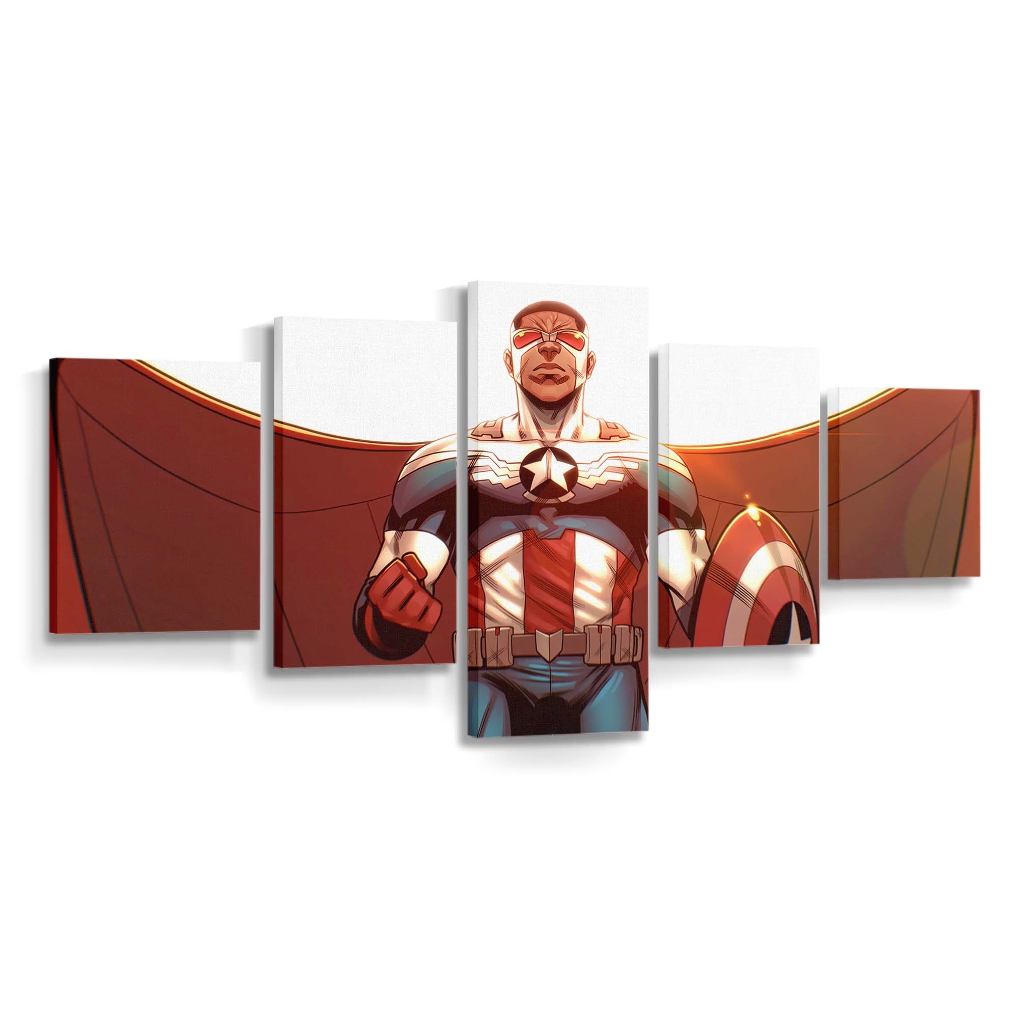 Captain Amerika Cover Fanart Leinwandbild - Marvel Wanddeko