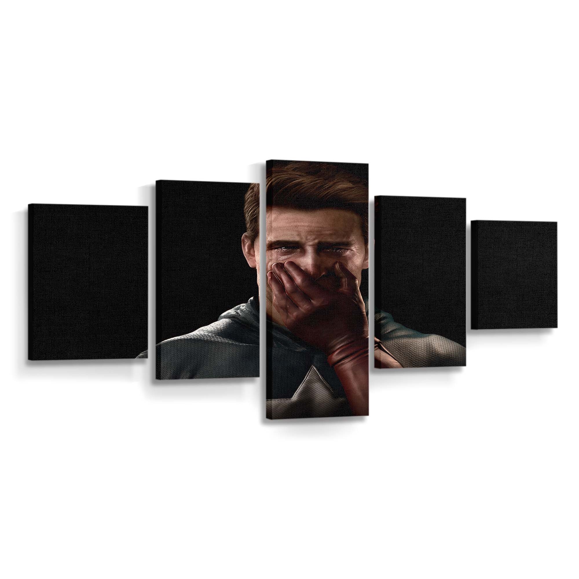 Captain Amerika weint Leinwandbild - Marvel Wanddeko