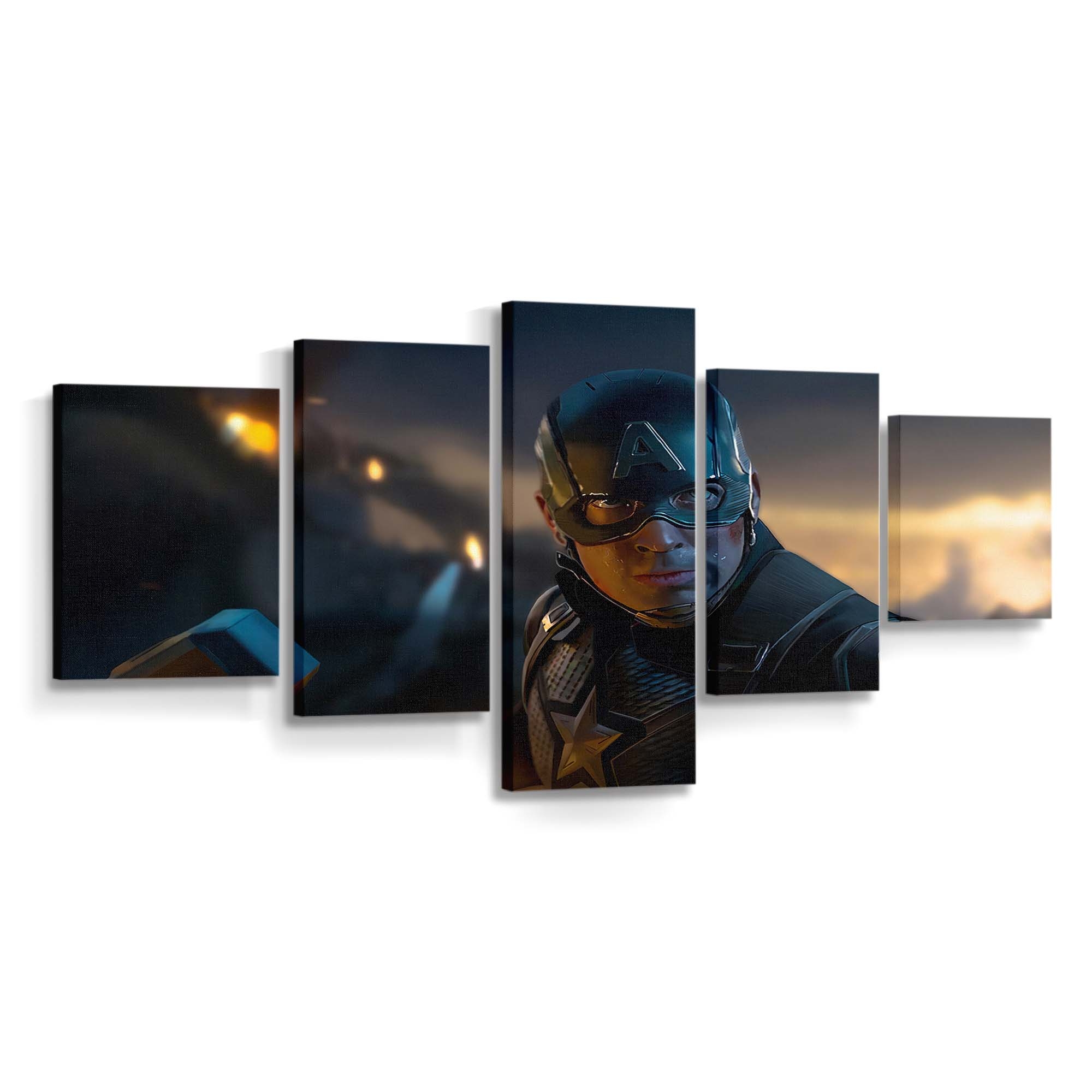 Captain Amerika Hammer 2020 Leinwandbild - Marvel Wanddeko
