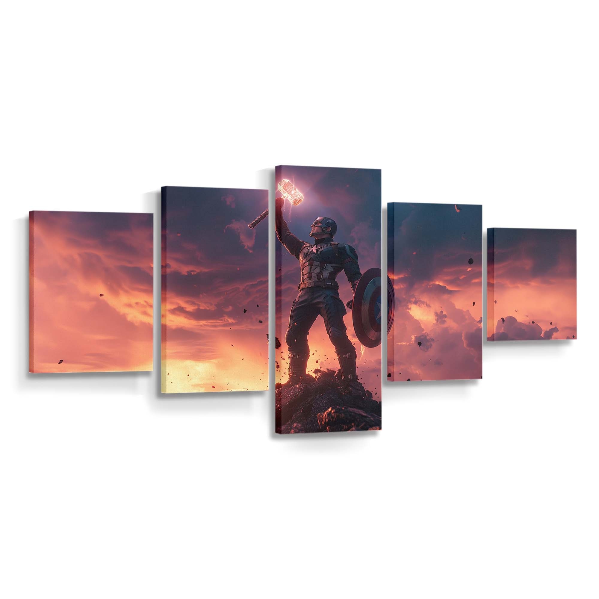 Captain Amerika Ikone der Gerechtigkeit Leinwandbild - Marvel Wanddeko