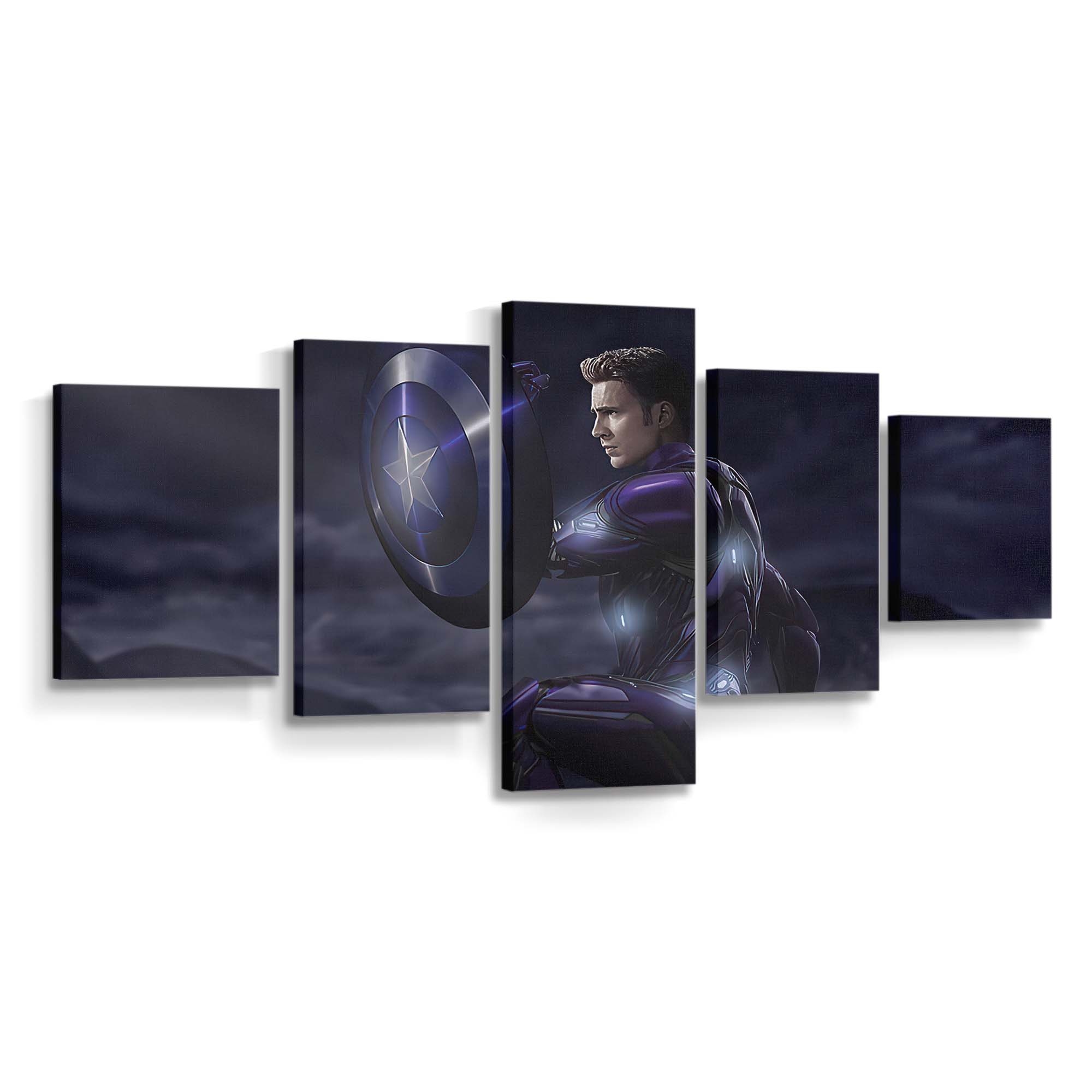 Captain Amerika im Eisenanzug mit Schild Leinwandbild - Marvel Wanddeko