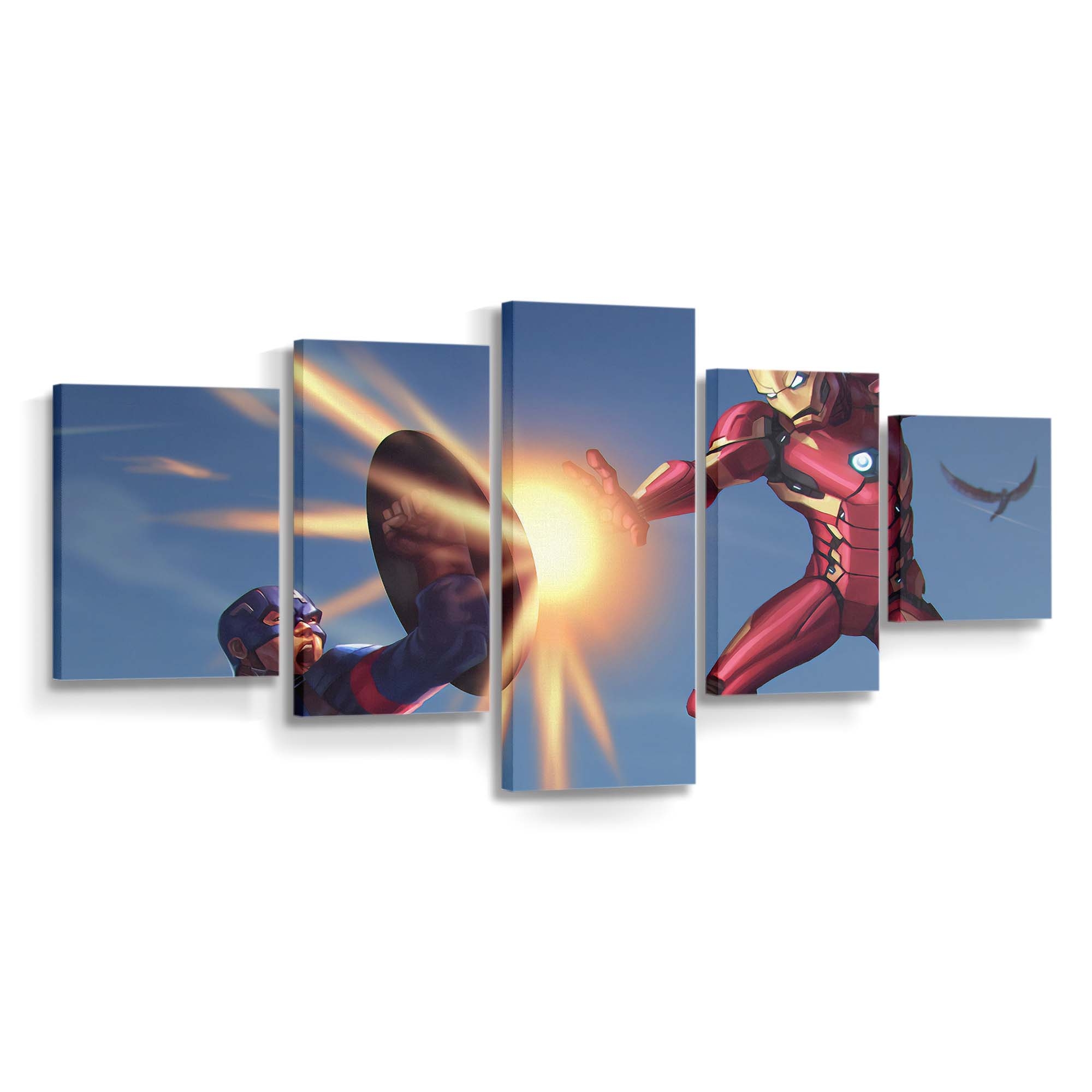 Captain Amerika Eisenmann Leinwandbild - Marvel Wanddeko