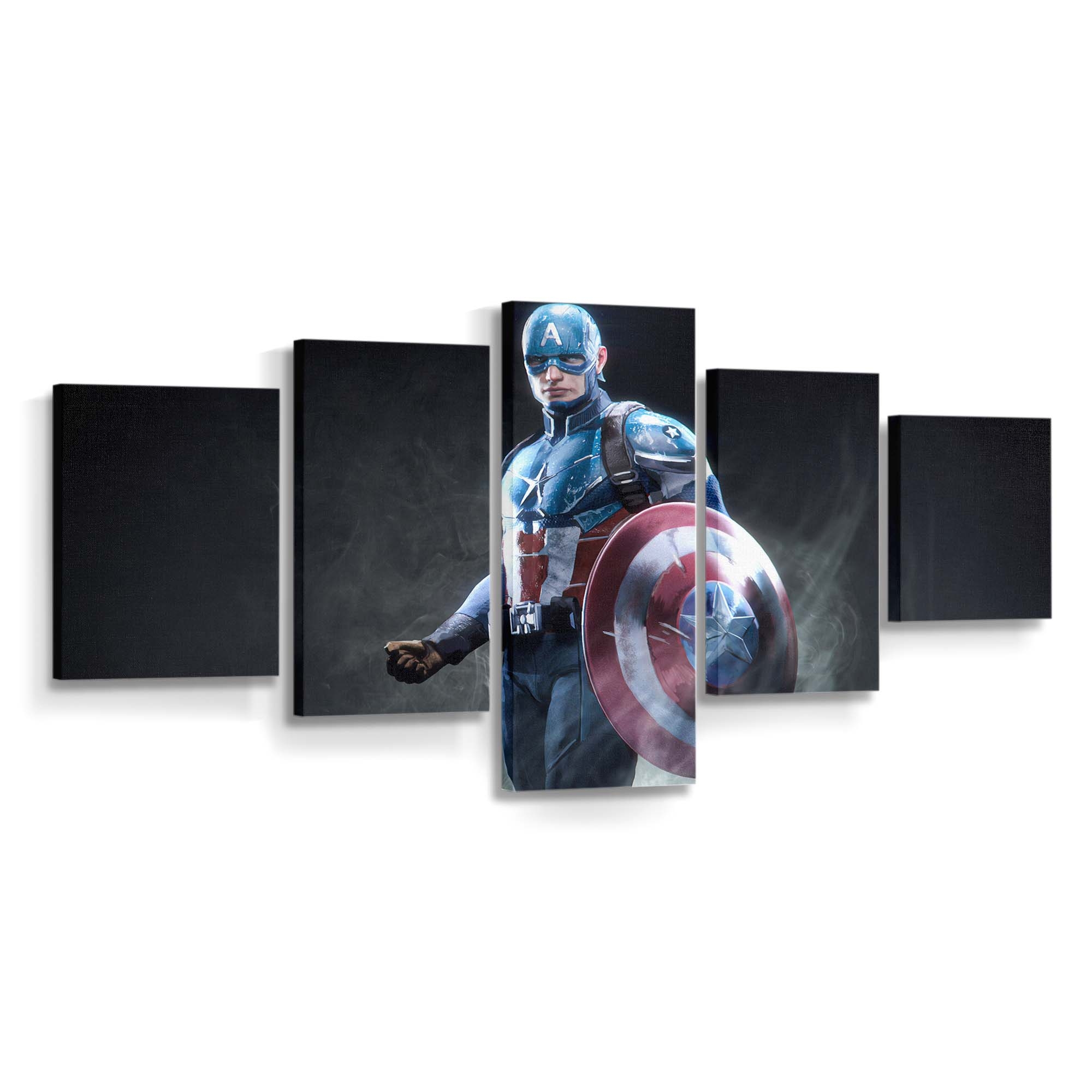 Captain Amerika Marvel Superhelden 2 Leinwandbild - Marvel Wanddeko