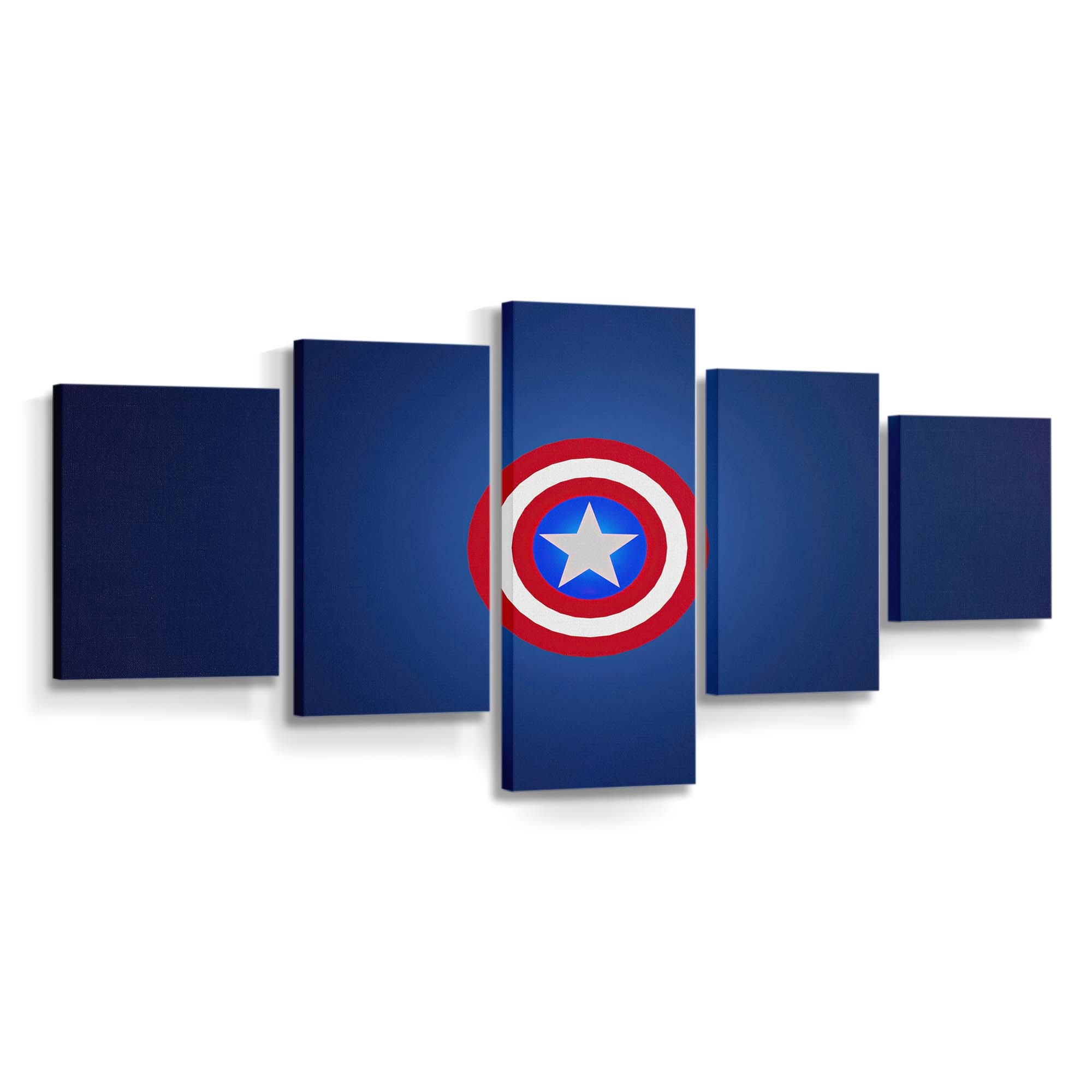 Captain Amerika Minimalist Logo Leinwandbild - Marvel Wanddeko