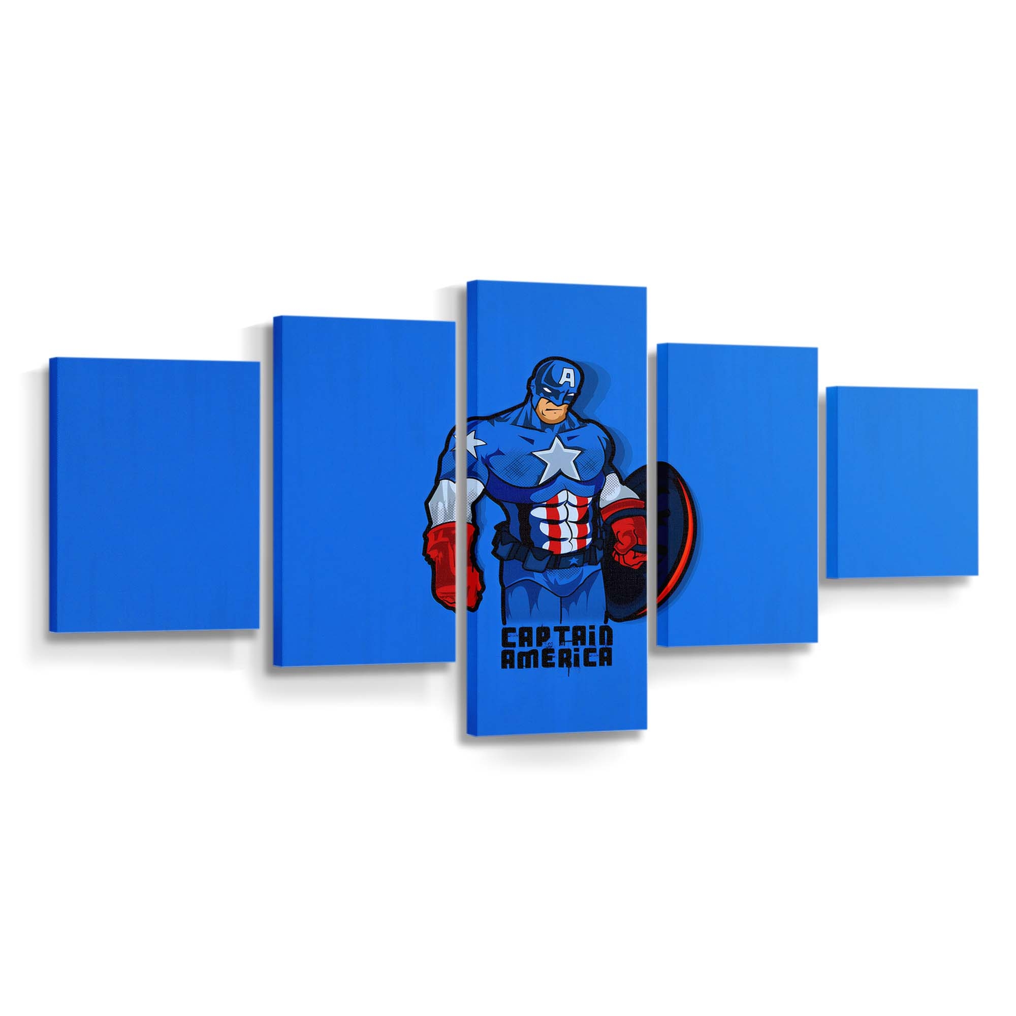 Captain Amerika Minimalistisch 2 Leinwandbild - Marvel Wanddeko