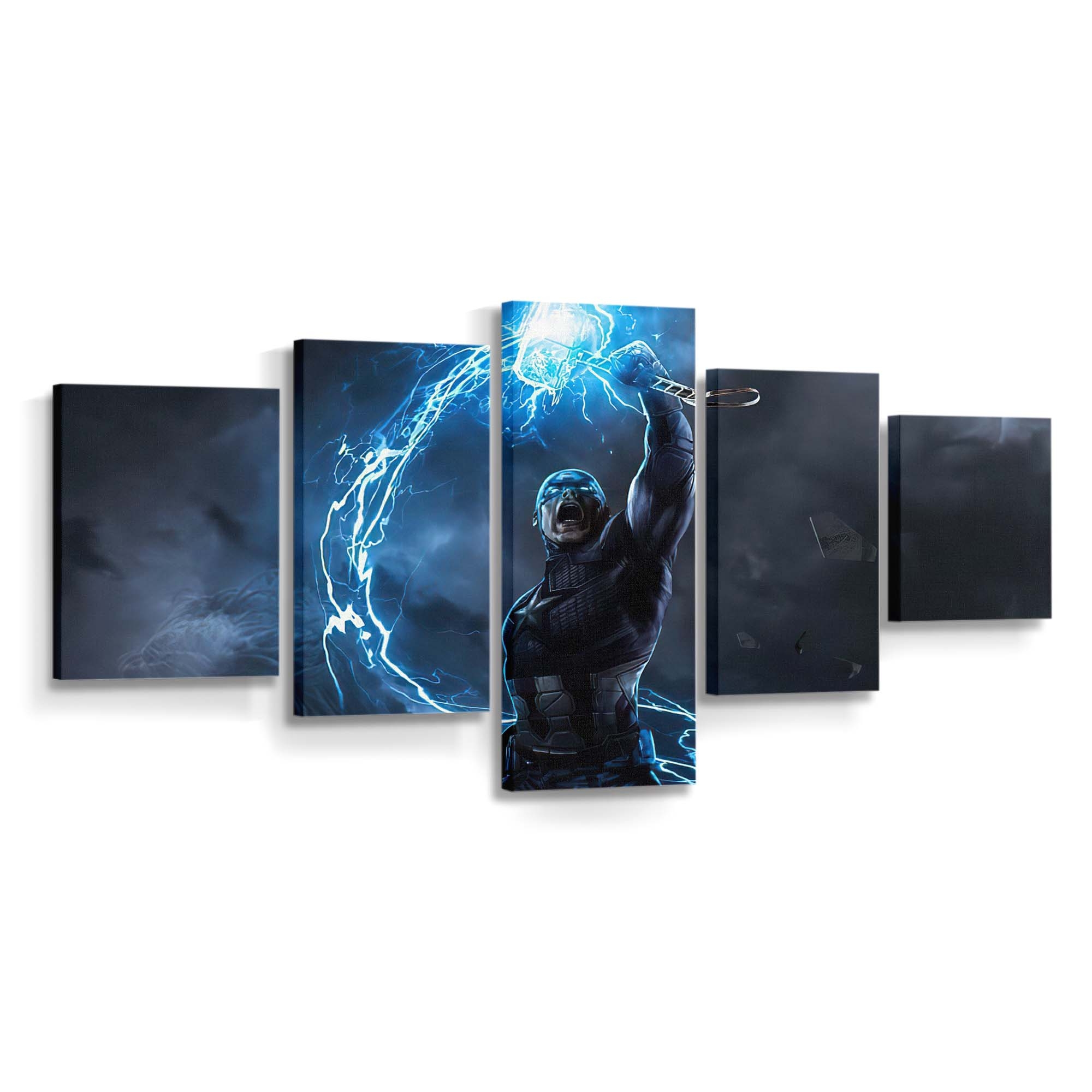 Captain Amerika Mjolnir Neue Kunst Leinwandbild - Marvel Wanddeko