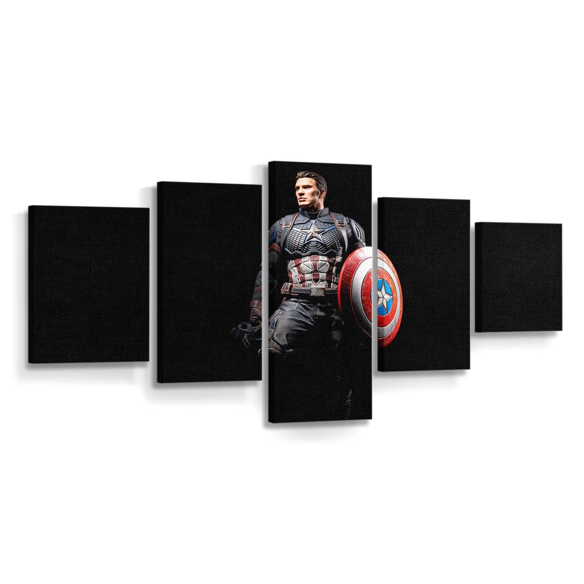 Captain America Bereit Leinwandbild - Marvel Wanddeko