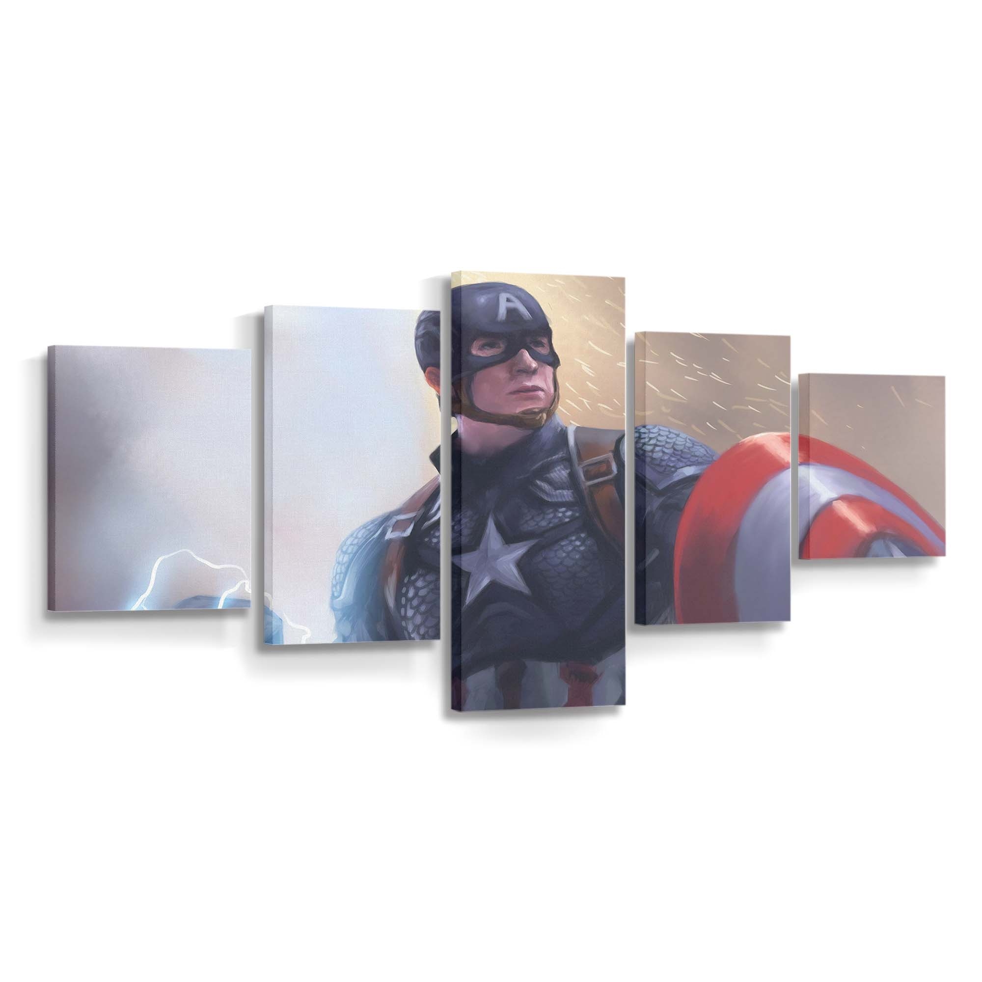Captain Amerikas Schild Hammer Leinwandbild - Marvel Wanddeko