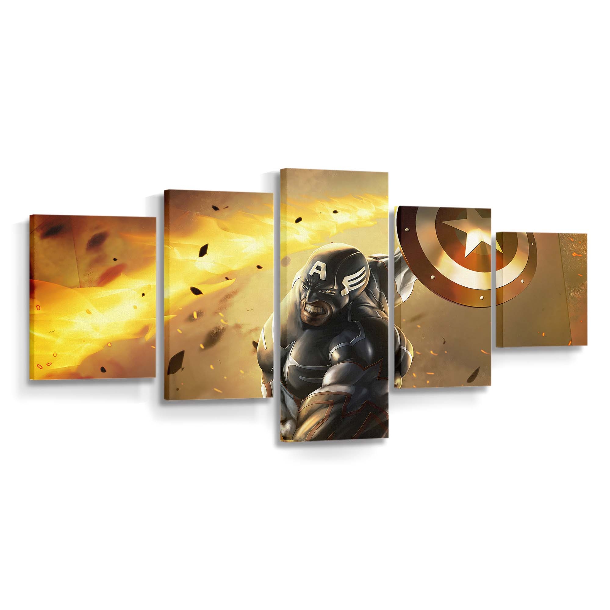 Captain Amerikas Schildkunst Leinwandbild - Marvel Wanddeko