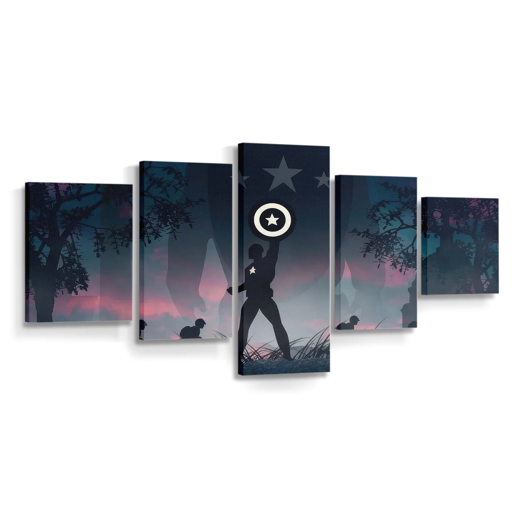 Captain Amerika Der erste Rächer Leinwandbild - Marvel Wanddeko