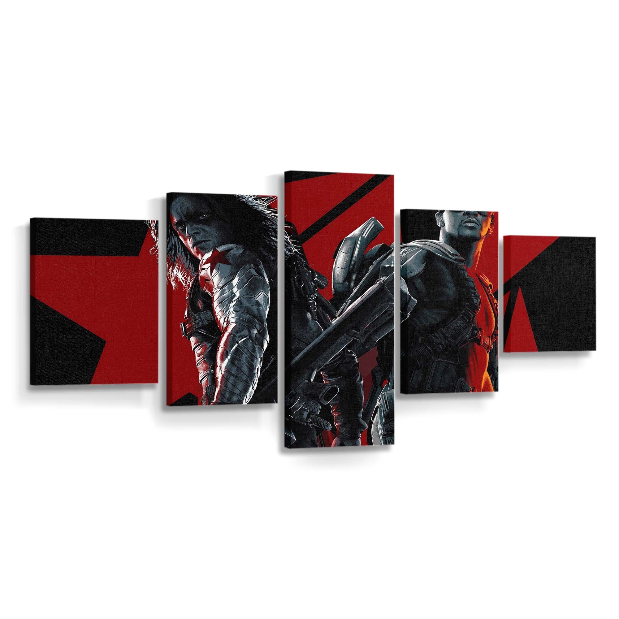 Hauptmann Amerika Der Wintersoldat Bucky Leinwandbild - Marvel Wanddeko